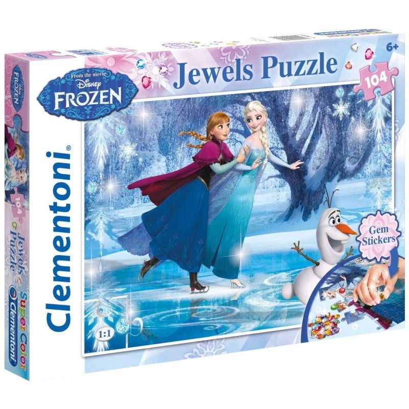 Clementoni Frozen Jewels Puzzle Blue Disney Clementoni Frozen Jewels Puzzle