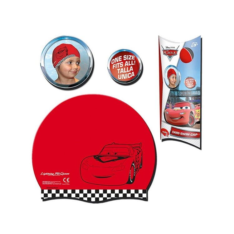 Disney Swim Cap Cars Red Disney This Swimming Cap From Disney Provides An Extremely Comfortable Fit For All Your Swimming And Water Sports Activities. It Looks Very Attractive And Its Multi Colour Design Also Adds To Its Eye-Catching Looks. This Swimming Head Cap Is Also Tough, Durable And Easily Stretchable. Disney Swim Cap Cars