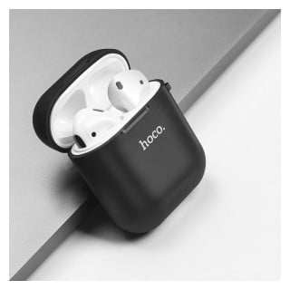 24956 Slider 3 Hoco تم تصميم حافظة Hoco Wireless Headset Tpu المصممة خصيصًا لسماعات Apple Airpods الخاصة بك تمامًا مع أجهزة Airpods الخاصة بك ، مما يجعلها في الداخل وآمنة لك. غطاء Tpu أسود لسماعة ايربودز اللاسلكية
