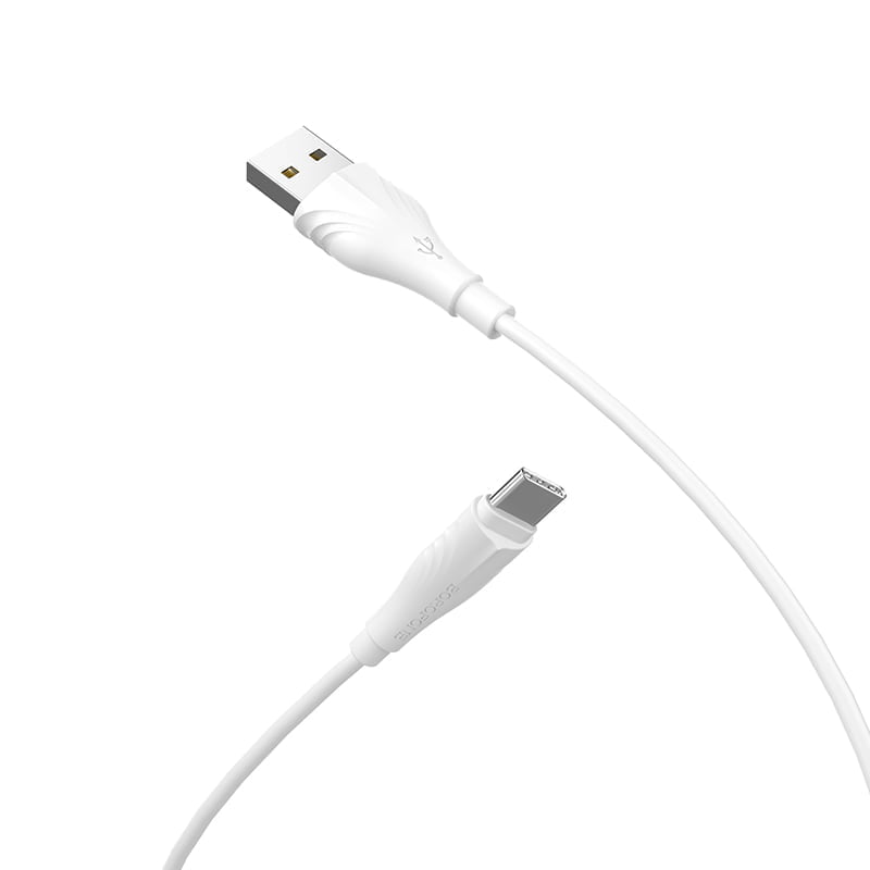 Bx18 Optimal Charging Data Cable For Type Cl1M 5 Enjoy Charging Data Cable For Type-C Brand: Borofone Material: High Durability Pvc Length: 1 Meter Color: White Optimal Charging Data Cable For Type-C (L=1M)- White Pvc