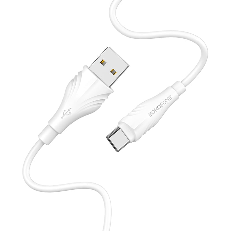Bx18 Optimal Charging Data Cable For Type Cl1M 6 Enjoy Charging Data Cable For Type-C Brand: Borofone Material: High Durability Pvc Length: 1 Meter Color: White Optimal Charging Data Cable For Type-C (L=1M)- White Pvc