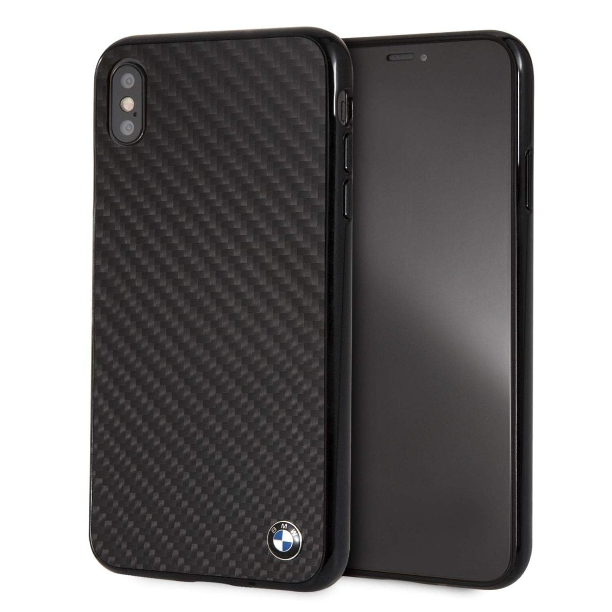 Cg Mobile Bmw Iphone Xs Max Case Black Carbon Hard Cell Phone Case Carbon Fiber Easily Accessible Ports Officially Licensed 02 Iphone Case Iphone Xs Black Carbon Fiber (Bmw)