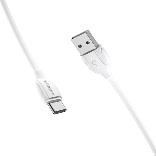 Charging Cable For Type C – Borofone Bx19 White Enjoy Charging Data Cable For Type-C Brand: Borofone Length: 1 Meter Color: White Charging Cable For Type-C (Pvc White)
