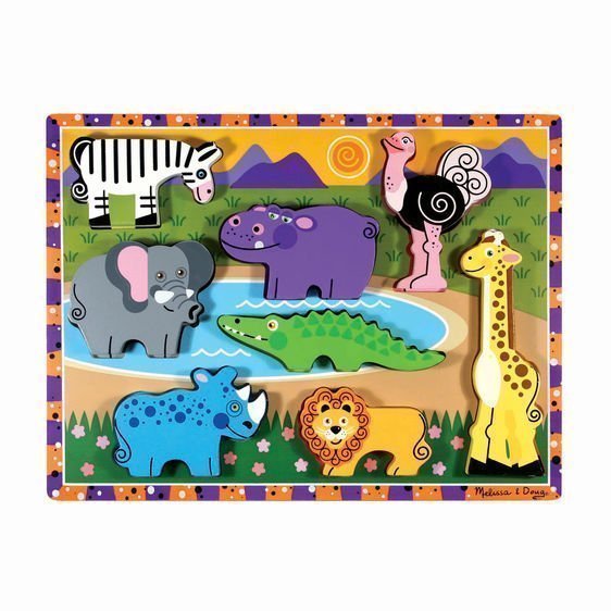 Melissa And Doug Safari Animals Chunky Puzzle Melissa &Amp;Amp; Doug &Amp;Lt;Div Class=&Amp;Quot;Pdp-Extras--Section Pdp-Extras--Dual-Section Alt-Container-Bg&Amp;Quot;&Amp;Gt; &Amp;Lt;Div Class=&Amp;Quot;Pdp-Extras--Section-Content&Amp;Quot;&Amp;Gt; &Amp;Lt;Div Class=&Amp;Quot;Pdp-Extras--Copy Light-Copy&Amp;Quot;&Amp;Gt; African Animal Favorites Are Featured On This Extra Thick Wooden Puzzle. Eight Easy-Grasp, Chunky Wild Animal Pieces Have Full-Color, Matching Pictures Underneath. The Animal Pieces Stand Upright For Pretend Play. Encourages Hand-Eye, Fine Motor, And Creative Expression Skills. &Amp;Lt;/Div&Amp;Gt; &Amp;Lt;/Div&Amp;Gt; &Amp;Lt;/Div&Amp;Gt; Safari Animals Chunky Puzzle (Melissa &Amp;Amp; Doug)