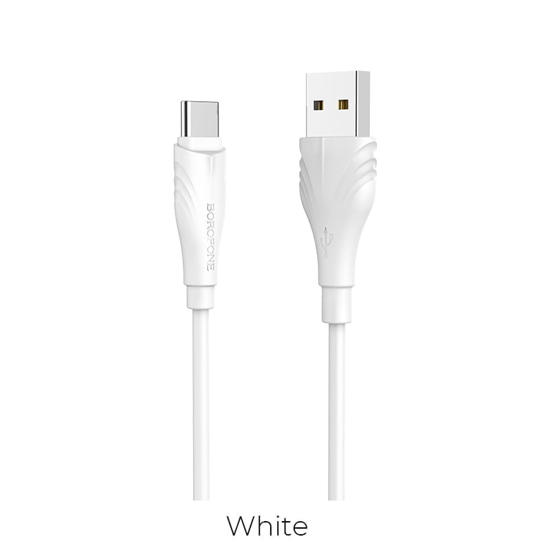 Optimal Charging Data Cable For Type C L1M White Pvc Enjoy Charging Data Cable For Type-C Brand: Borofone Material: High Durability Pvc Length: 1 Meter Color: White Optimal Charging Data Cable For Type-C (L=1M)- White Pvc