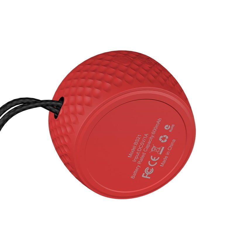 Hoco Speaker Bs21 Atom Bluetooth Stable Hoco Wireless Speaker Bs21 Atom Wireless V4.2 600Mah For 5 Hours Of Calls And Music Portable And Lightweight. Color: Red [Embed]Https://Youtu.be/Gfbz2Icz04M[/Embed] Speaker (Bs21 Atom) Wireless Loudspeaker (Red)