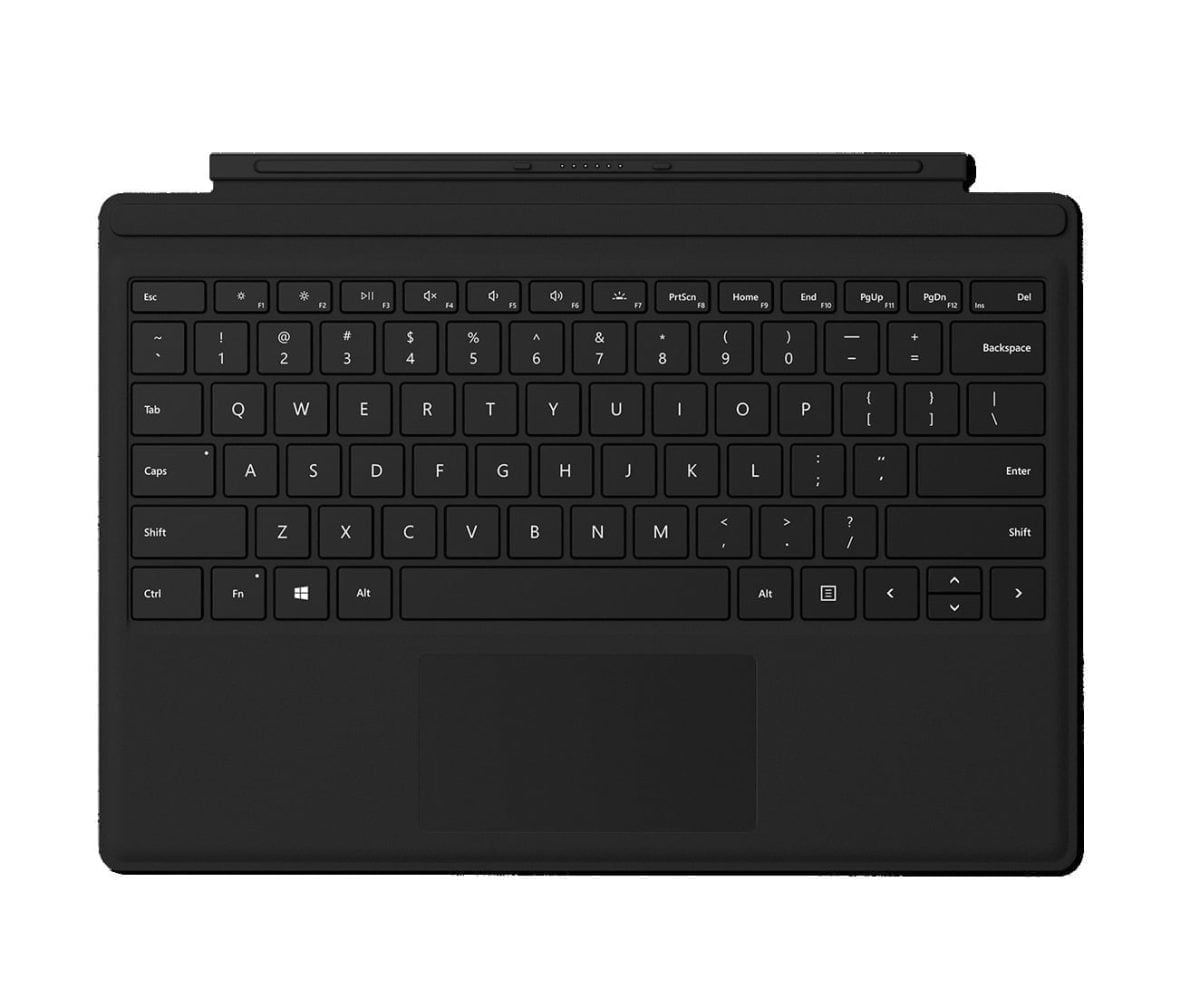 9B5D639A61C9Ff2E513C2Ad05178Af5D Hi Microsoft Microsoft Surface Pro Type Cover Backlit Keyboard Arabic And English (Black)