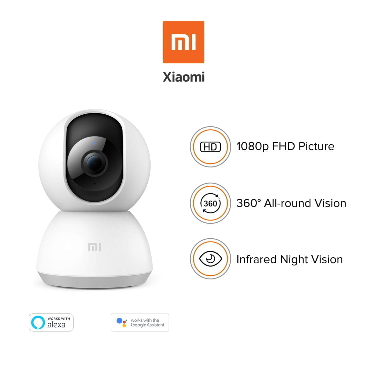 Pms 1578997732.52867814 Xiaomi [Video Width=&Quot;720&Quot; Height=&Quot;404&Quot; Mp4=&Quot;Https://Lablaab.com/Wp-Content/Uploads/2019/11/2160991042151.Mp4&Quot;][/Video] &Lt;Strong&Gt;Xiaomi Xiaobai Gmsxj16A Mijia App Smart Ip Camera 1080P 360° Night Version Home Baby Monitor Ai Humanoid Detection &Lt;/Strong&Gt; &Lt;Strong&Gt;- Remote Viewing Automatic Alarm &Lt;/Strong&Gt; The Mijia App Can Not Only View Real-Time Video Remotely, But Also Make Two-Way Voice Calls. When The Watching Home Mode Is Turned On, The Camera Detects An Abnormal Situation And Automatically Records The Alarm Video And Pushes It To The Mobile Phone. &Lt;Strong&Gt;- Ai Humanoid Detection&Lt;/Strong&Gt; &Lt;Div&Gt;After The Mijia App Has Turned On The Housekeeping Mode, The Camera Detects An Abnormal Situation, Automatically Records The Alarm Video, And Pushes The Message To The Phone. Combined With Ai Technology, The Algorithm Is Optimized For The Target, Effectively Reducing The Invalid Alarm And Making The Alarm More Accurate.&Lt;/Div&Gt; &Lt;Div&Gt;&Lt;Strong&Gt;- Hd Panoramic Night Vision Enhancement&Lt;/Strong&Gt;&Lt;/Div&Gt; &Lt;Div&Gt;With Dual-Motor Drive, The Control Unit 360° Horizontal Rotation Adjusts The Angle Of View, High-Definition Picture Quality Allows The Picture To Retain More Details, Noise Reduction Infrared Night Vision, Even At Night, Can Present A Clear Picture&Lt;/Div&Gt; &Lt;Div&Gt;&Lt;Strong&Gt;- Watch Smooth And Save Space&Lt;/Strong&Gt;&Lt;/Div&Gt; &Lt;Div&Gt;Adopting H.265 Video Coding Technology, The Viewing Is Smoother Under The Same Network Conditions, And The Video Takes Up Less Space.&Lt;/Div&Gt; &Lt;Div&Gt; &Lt;Strong&Gt;- Smart Linkage, Security Upgrade &Lt;/Strong&Gt; &Lt;Div&Gt; With Mijia App, You Can Mix With Other Mijia Smart Products, You Can Customize Your Own Personalized Scene To Better Protect The Privacy Of Individuals And Family. &Lt;Strong&Gt;- Support Multi-Person Terminal Remote Viewing &Lt;/Strong&Gt; Support Mobile Phone/Tablet Remote Viewing, And Share Real-Time Pictures To Family And Friends At The Same Time. For Historical Video Recording Stored In Micro Sd Card, Support 1X/4X/6X Double-Speed Playback, Which Can Be Quickly Searched, Saving Time And Effort &Lt;/Div&Gt; &Lt;/Div&Gt; Mi Home Security Camera 1080P Mi Home Security Camera 1080P Global (360 Deg) With Night Vision, Supports (Alexa And Google Assistant)