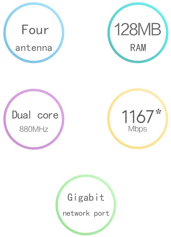 00Iukcfj شاومي ثنائي النواة 880 ميجاهرتز / 128 ميجابايت ذاكرة كبيرة / 2.4 جيجاهرتز + 5 جيجاهرتز Wifi / هوائي عالي الكسب 4 / دعم Ipv6 راوتر Xiaomi Mi 4A (إصدار جيجابت) الإصدار العالمي