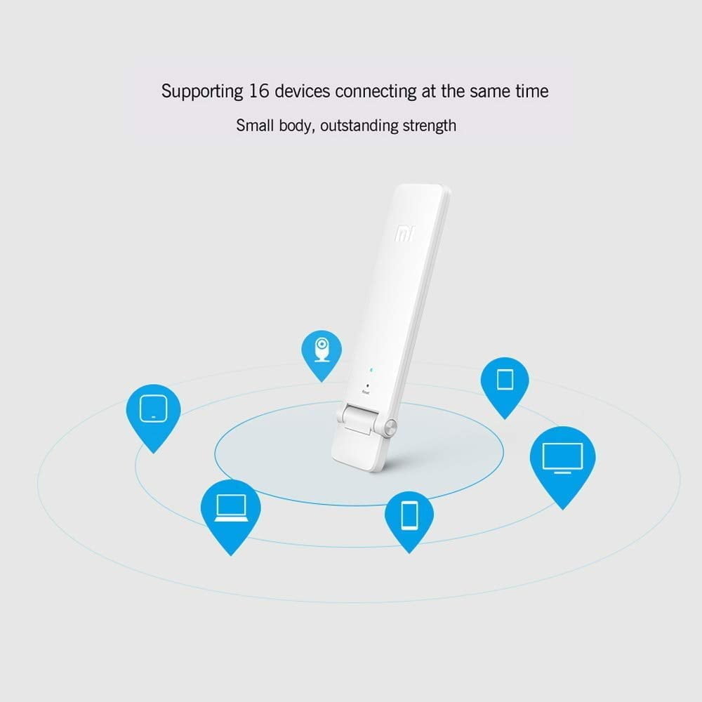 51Vegza Nol. Ac Sl1000 شاومي مكرر Xiaomi Wifi لديه القدرة على توصيل ما يصل إلى 16 جهازًا في وقت واحد دون المساس بسرعة الاتصال. يعمل على تحسين إشارة Wi-Fi للحصول على دفق وألعاب بدون تأخير دون الحاجة إلى تبديل نقطة الاتصال. يعزز تغطية إشارة Wi-Fi الحالية الخاصة بك حتى مرتين. شاومي مي مكرر واي فاي - مضخم موسع نطاق Wi-Fi 300Mbps (معزز Wi-Fi)