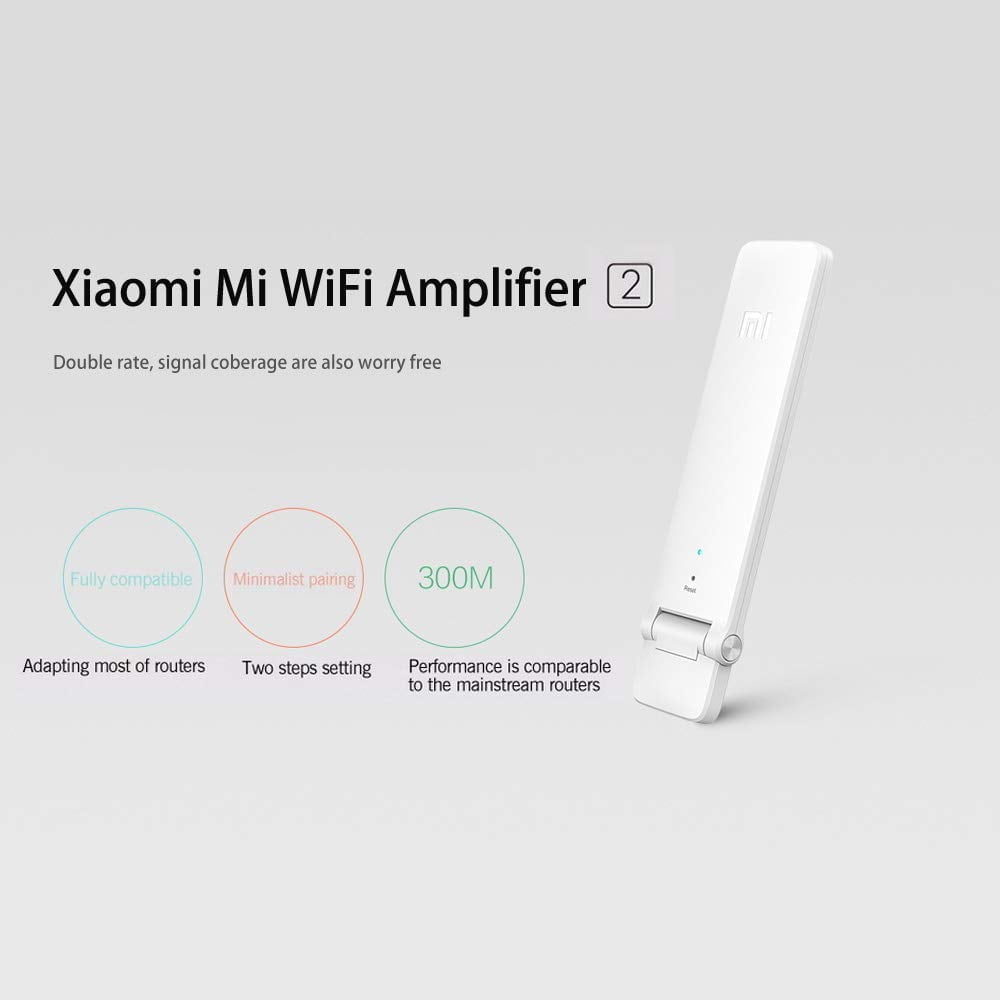 51Dqrzrsjxl. Ac Sl1000 Xiaomi The Xiaomi Wifi Repeater Has The Ability To Connect Up To 16 Devices At One Time Without Compromising The Speed Of Connectively. Enhances Wi-Fi Signal For Lag-Free Streaming And Gaming Etc With No Need To Switch The Hotspot. Boosts The Coverage Of Your Existing Wi-Fi Signal Up To 2 Times. &Nbsp; Xiaomi Mi Wifi Repeater 2 - 300Mbps Wi-Fi Range Extender Amplifier (Wi-Fi Booster)