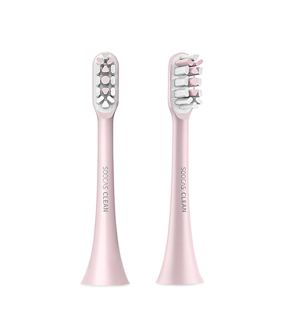231Asd 1 Xiaomi Original Spare Xiaomi Soocas Electric Toothbrush Brush Head. Two Pieces In The Package. Spare Brush Heads For Xiaomi Soocas Electric Toothbrush (2Pcs) (Pink)