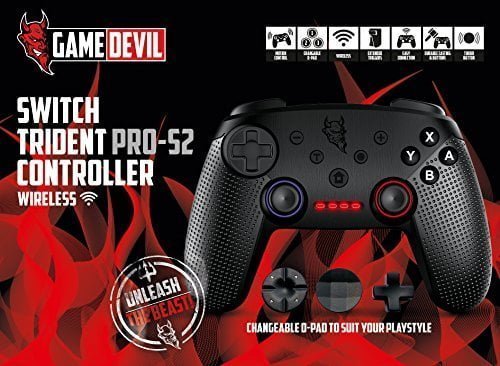 51Kdwjtwvhl Great Design With High-End Casing And Buttons. Turbo Function, 8 Meters Wireless Reach, Dual Analog Sticks, And Extended Triggers For Precise Movement &Amp; Easy Connection For Instant Gaming. Gamedevil Switch Trident Gamedevil Switch Trident Pro-S2 Controller Wireless