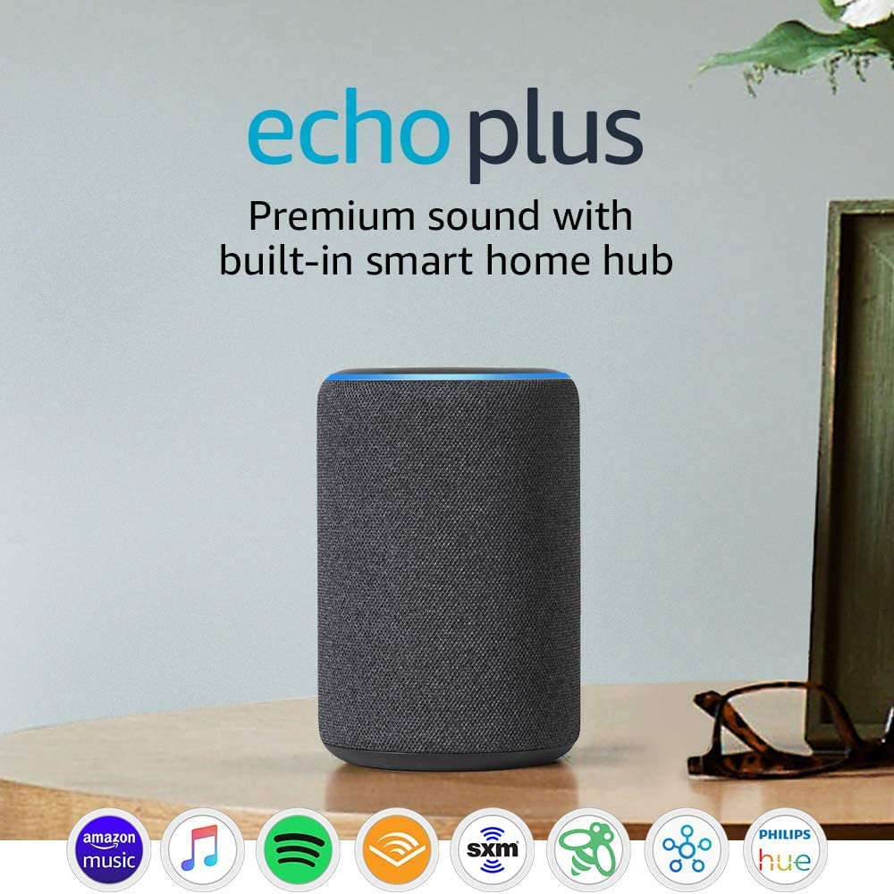 Amazon Echo Plus Connects To Alexa And Can Simply Set Up And Voice-Control Compatible Smart Home Devices. Play Music Powered By Dolby From Your Favourite Streaming Services. Just Ask Alexa To Play Music, Read The News, Check Weather Forecasts, Set Alarms And Timers, Control Smart Home Devices, Call Echo Devices, And More. Alexa Is Always Getting Smarter And Adding New Features And Skills. &Lt;Ul&Gt; &Lt;Li&Gt;1 Internal Speaker.&Lt;/Li&Gt; &Lt;Li&Gt;3.5Mm Aux In.&Lt;/Li&Gt; &Lt;Li&Gt;2 Amplifier Channels.&Lt;/Li&Gt; &Lt;Li&Gt;Frequency 70Hz-20000Hz.&Lt;/Li&Gt; &Lt;/Ul&Gt; General Information &Lt;Ul&Gt; &Lt;Li&Gt;Size H14.85, W9.92, D9.92Cm.&Lt;/Li&Gt; &Lt;Li&Gt;Mains Operated.&Lt;/Li&Gt; &Lt;Li&Gt;Manufacturer'S 1 Year Guarantee.&Lt;/Li&Gt; &Lt;Li&Gt;Ean: 841667133638.&Lt;/Li&Gt; &Lt;/Ul&Gt; [Video Width=&Quot;1024&Quot; Height=&Quot;576&Quot; Mp4=&Quot;Https://Lablaab.com/Wp-Content/Uploads/2020/04/9734Eb70-3880-47D1-9F7F-7958Db9F4054.Mp4&Quot;][/Video] Echo Plus (2Nd Gen) – Premium Sound With Built-In Smart Home Hub – Charcoal