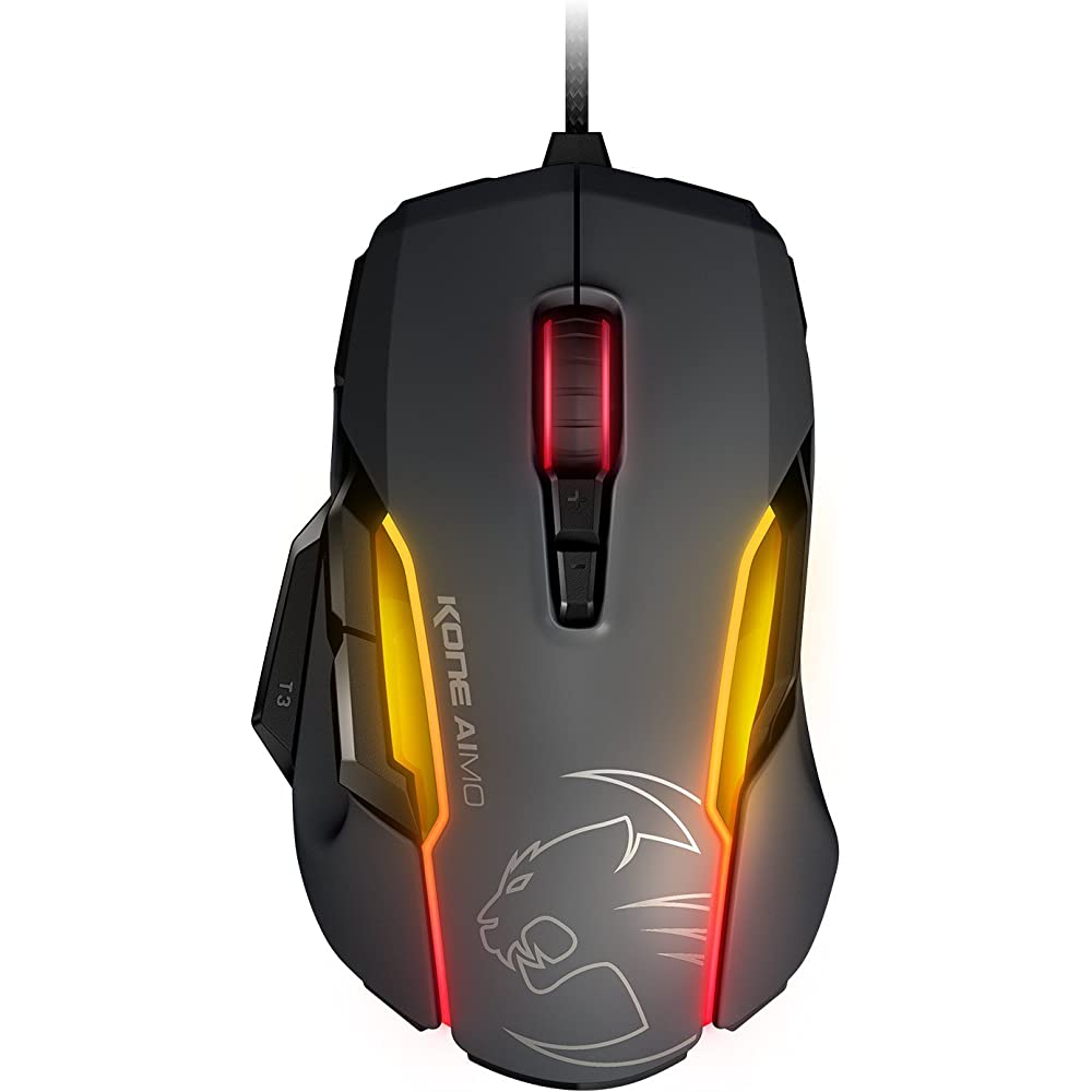 61N9Gdi4Vil. Ss1000 Roccat Https://Youtu.be/Mfk3Bmiiu8C Roccat® Swarm Powered – Comprehensive Driver Suite With A Striking Design And A Stunning Feature Set, The Kone Aimo Channels The Legacy Of Its Predecessor. It Boasts Refined Ergonomics With Enhanced Button Distinction, But What Truly Sets It Apart Is Its Rgba Double Lightguides Powered By The State-Of-The-Art Aimo Intelligent Lighting System. Aimo Is The Vivid Illumination Eco-System From Roccat®. Its Functionality Grows Exponentially Based On The Number Of Aimo-Enabled Devices Connected. It Also Reacts Intuitively And Organically To Your Computing Behavior. Eliminating The Need For Configuration, It Presents A State-Of-The-Art Lighting Scenario Right Out Of The Box, For A Completely Fluid, Next-Gen Experience. The Kone Aimo Features A Tri-Button Thumb Zone For A New And Even Greater Level Of Control. It Includes Two Wide Buttons Suitable For All Hand Sizes, Plus An Ergonomic Lower Button Set To Easy-Shift[+]™ By Default. Easy-Shift[+]™ Is The World-Famous Button Duplicator Technology That Lets You Assign A Secondary Function To The Mouse'S Buttons. It'S Easy To Program And Has Options For Simple Commands And Complex Macros. Roccat Roccat - Kone Aimo Rgba Smart Customization Gaming Mouse (Gray) 23 Programmable Keys, Designed In Germany