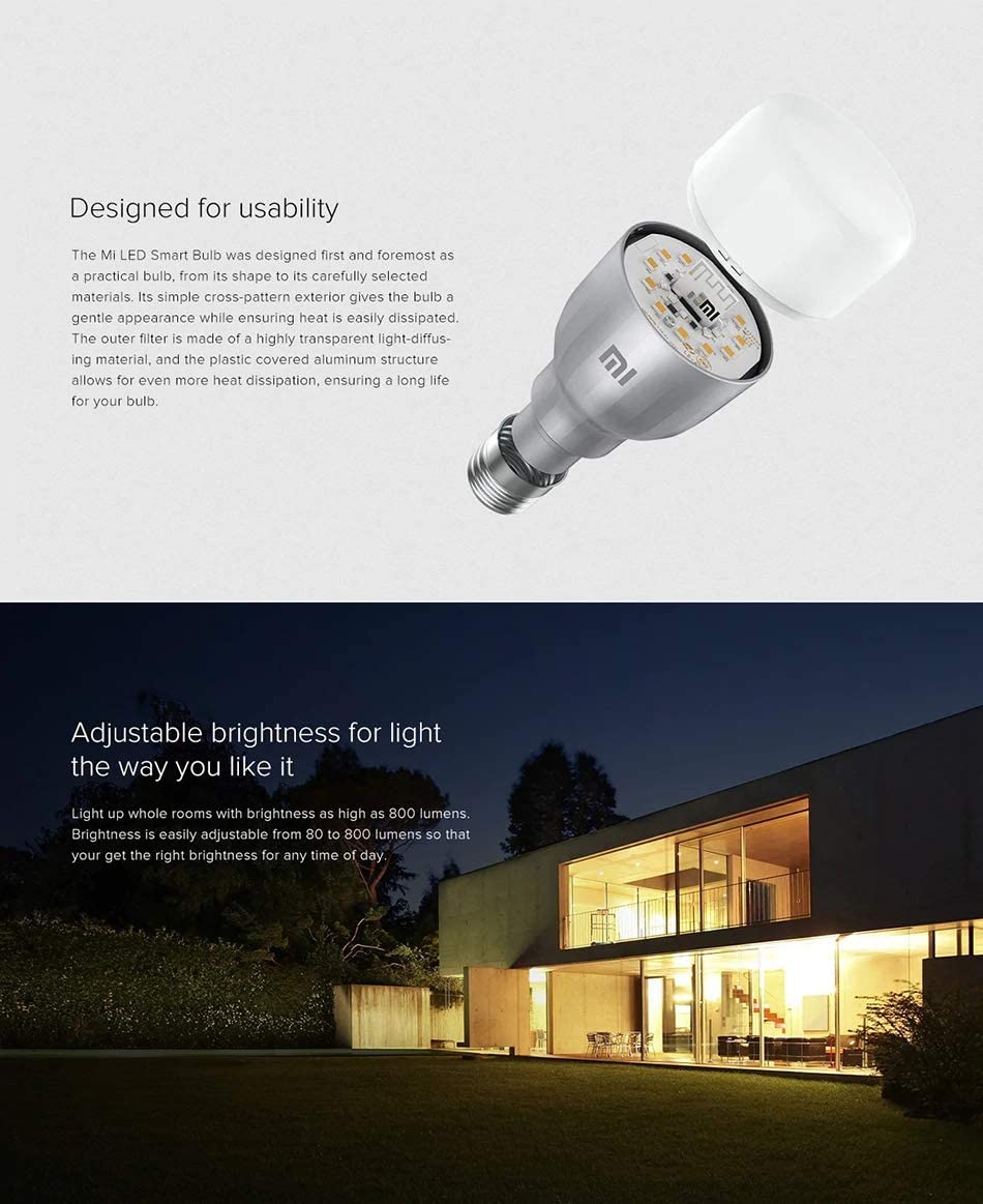 61Yuji1Rzhl. Ac Sl1163 Xiaomi Xiaomi Mi Smart Led Bulb Essential(White And Color) Wifi Remote Control Smart Light Work With Alexa And Google Assistant, Voice Control, Wifi Connection, Adjustable Color Temperature, Scheduled On/Off, Smart App Control Xiaomi Mi Led Smart Bulb Essential Bulb (White And Color)(9W)