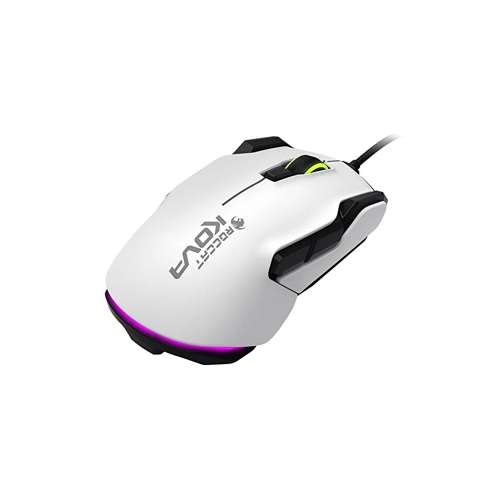 61Yel8Wfx2L. Ss1000 Roccat &Lt;Ul&Gt; &Lt;Li&Gt;7000Dpi Pro-Optic Sensor R6 -From 3500 Native Dpi Via Overdrive Mode&Lt;/Li&Gt; &Lt;Li&Gt;Ambidextrous Shape - Optimized For Both Left- And Right-Hand Use&Lt;/Li&Gt; &Lt;Li&Gt;Roccat Swarm  Integrated Next-Gen Driver System&Lt;/Li&Gt; &Lt;Li&Gt;Roccat Easy-Shift[+]  Duplicator Technology: 22 Functions&Lt;/Li&Gt; &Lt;Li&Gt;16.8M Multicolor Illumination Customizable Two-Level Light System&Lt;/Li&Gt; &Lt;/Ul&Gt; Gaming Mouse Roccat - Kova Pure Performance Ambidextrous Gaming Mouse (White)