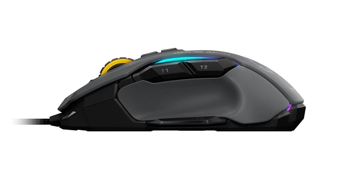 61Ysmtqkxsl. Ac Sl1500 Roccat Https://Youtu.be/Mfk3Bmiiu8C Roccat® Swarm Powered – Comprehensive Driver Suite With A Striking Design And A Stunning Feature Set, The Kone Aimo Channels The Legacy Of Its Predecessor. It Boasts Refined Ergonomics With Enhanced Button Distinction, But What Truly Sets It Apart Is Its Rgba Double Lightguides Powered By The State-Of-The-Art Aimo Intelligent Lighting System. Aimo Is The Vivid Illumination Eco-System From Roccat®. Its Functionality Grows Exponentially Based On The Number Of Aimo-Enabled Devices Connected. It Also Reacts Intuitively And Organically To Your Computing Behavior. Eliminating The Need For Configuration, It Presents A State-Of-The-Art Lighting Scenario Right Out Of The Box, For A Completely Fluid, Next-Gen Experience. The Kone Aimo Features A Tri-Button Thumb Zone For A New And Even Greater Level Of Control. It Includes Two Wide Buttons Suitable For All Hand Sizes, Plus An Ergonomic Lower Button Set To Easy-Shift[+]™ By Default. Easy-Shift[+]™ Is The World-Famous Button Duplicator Technology That Lets You Assign A Secondary Function To The Mouse'S Buttons. It'S Easy To Program And Has Options For Simple Commands And Complex Macros. Roccat - ماوس ألعاب مخصص ذكي من Kone Aimo Rgba (رمادي) 23 مفتاحًا قابلًا للبرمجة ، مصمم في ألمانيا