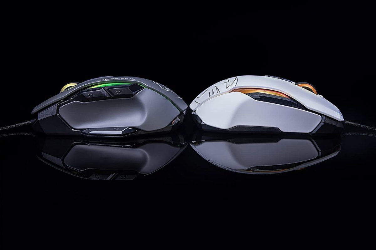 71Mlhrafwml. Ac Sl1500 Roccat Https://Youtu.be/Mfk3Bmiiu8C Roccat® Swarm Powered – Comprehensive Driver Suite With A Striking Design And A Stunning Feature Set, The Kone Aimo Channels The Legacy Of Its Predecessor. It Boasts Refined Ergonomics With Enhanced Button Distinction, But What Truly Sets It Apart Is Its Rgba Double Lightguides Powered By The State-Of-The-Art Aimo Intelligent Lighting System. Aimo Is The Vivid Illumination Eco-System From Roccat®. Its Functionality Grows Exponentially Based On The Number Of Aimo-Enabled Devices Connected. It Also Reacts Intuitively And Organically To Your Computing Behavior. Eliminating The Need For Configuration, It Presents A State-Of-The-Art Lighting Scenario Right Out Of The Box, For A Completely Fluid, Next-Gen Experience. The Kone Aimo Features A Tri-Button Thumb Zone For A New And Even Greater Level Of Control. It Includes Two Wide Buttons Suitable For All Hand Sizes, Plus An Ergonomic Lower Button Set To Easy-Shift[+]™ By Default. Easy-Shift[+]™ Is The World-Famous Button Duplicator Technology That Lets You Assign A Secondary Function To The Mouse'S Buttons. It'S Easy To Program And Has Options For Simple Commands And Complex Macros. Roccat - ماوس ألعاب مخصص ذكي من Kone Aimo Rgba (أسود) 23 مفتاحًا قابلًا للبرمجة ، مصمم في ألمانيا