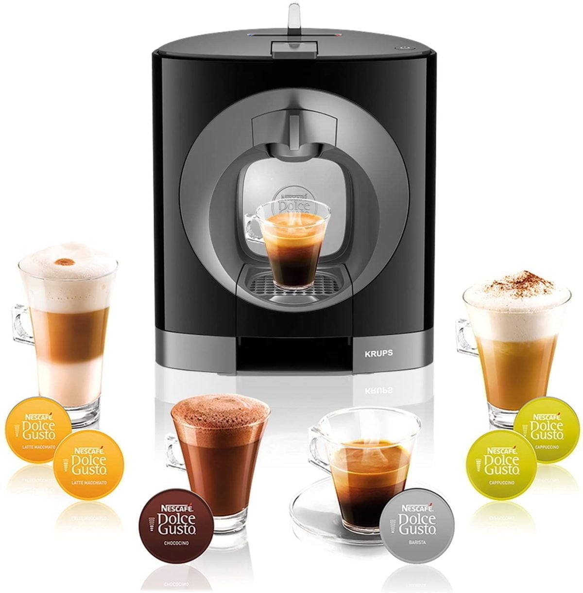 71U79Hxd5Wl. Ac Sl1500 Nescafe Compact And Attractive At The Same Time - A Nescafé® Dolce Gusto® Oblo® Machine Suits Every Kitchen. In Its Elegant Piano Black Housing, It Not Only Makes A Lot Of Looks, But Also Your Favorite Drink In The Very Best Coffee Shop Quality. Whether You Like It Hot Or Cold: Simply Pull The Lever And The Nescafé® Dolce Gusto® Oblo® Machine Will Serve You Every Drink From Espresso To Iced Tea In A Matter Of Seconds. With A Maximum Pump Pressure Of 15 Bar And Magnetic Capsule Holder. Https://Youtu.be/D-Oy1Dj2R8Q Krups Krups, Dolce Gusto Oblo Kp 1108