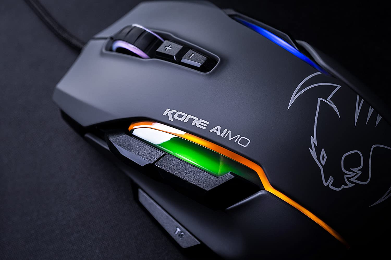 Ao80Ebpr Roccat Https://Youtu.be/Mfk3Bmiiu8C Roccat® Swarm Powered – Comprehensive Driver Suite With A Striking Design And A Stunning Feature Set, The Kone Aimo Channels The Legacy Of Its Predecessor. It Boasts Refined Ergonomics With Enhanced Button Distinction, But What Truly Sets It Apart Is Its Rgba Double Lightguides Powered By The State-Of-The-Art Aimo Intelligent Lighting System. Aimo Is The Vivid Illumination Eco-System From Roccat®. Its Functionality Grows Exponentially Based On The Number Of Aimo-Enabled Devices Connected. It Also Reacts Intuitively And Organically To Your Computing Behavior. Eliminating The Need For Configuration, It Presents A State-Of-The-Art Lighting Scenario Right Out Of The Box, For A Completely Fluid, Next-Gen Experience. The Kone Aimo Features A Tri-Button Thumb Zone For A New And Even Greater Level Of Control. It Includes Two Wide Buttons Suitable For All Hand Sizes, Plus An Ergonomic Lower Button Set To Easy-Shift[+]™ By Default. Easy-Shift[+]™ Is The World-Famous Button Duplicator Technology That Lets You Assign A Secondary Function To The Mouse'S Buttons. It'S Easy To Program And Has Options For Simple Commands And Complex Macros. Gaming Mouse Roccat - Kone Aimo Rgba Smart Customization Gaming Mouse (Black) 23 Programmable Keys, Designed In Germany