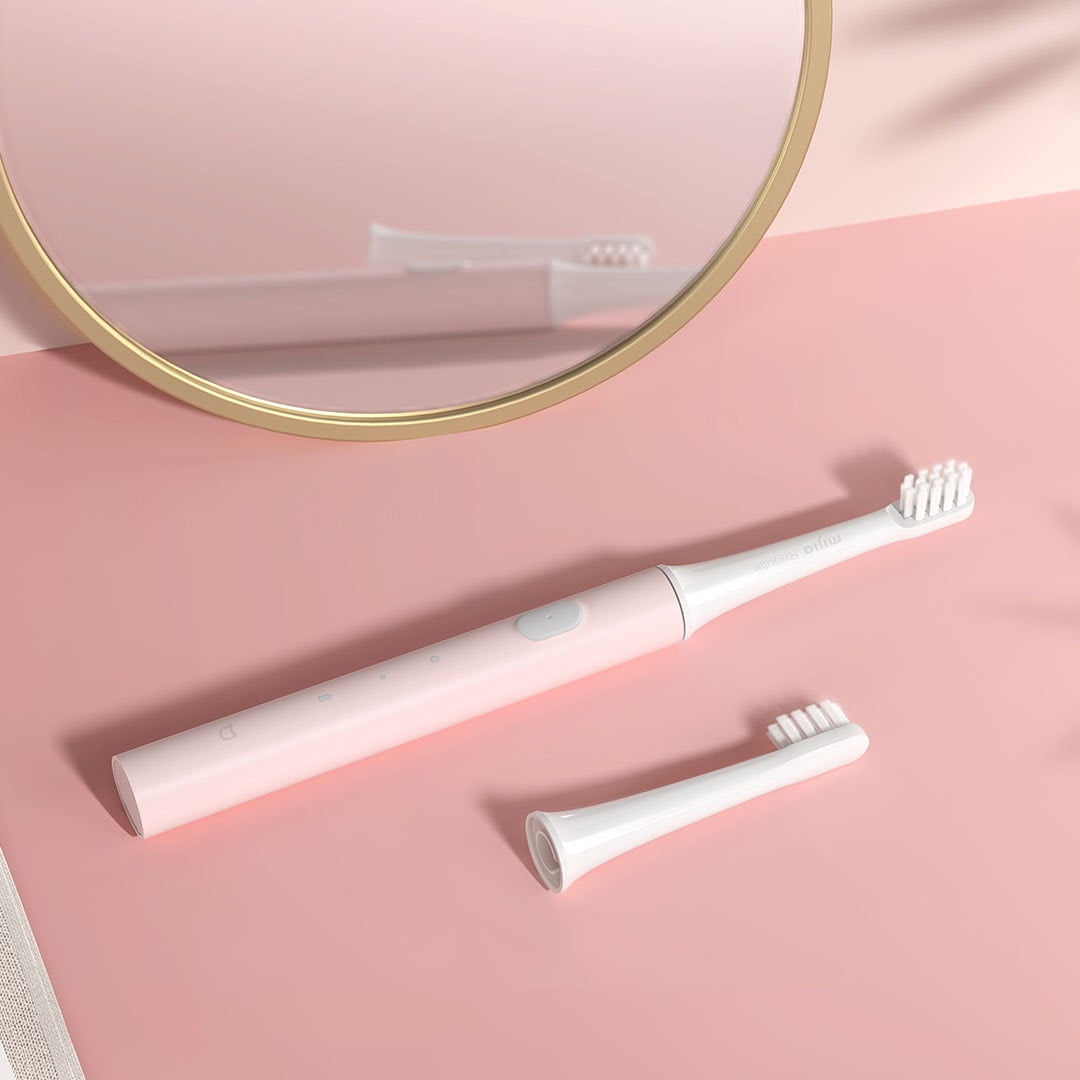 Ban Chai Dien T100 1 Xiaomi Xiaomi Mijia Xiaomi Mijia T100 Smart Electric Sonic Toothbrush Whitening (Pink)