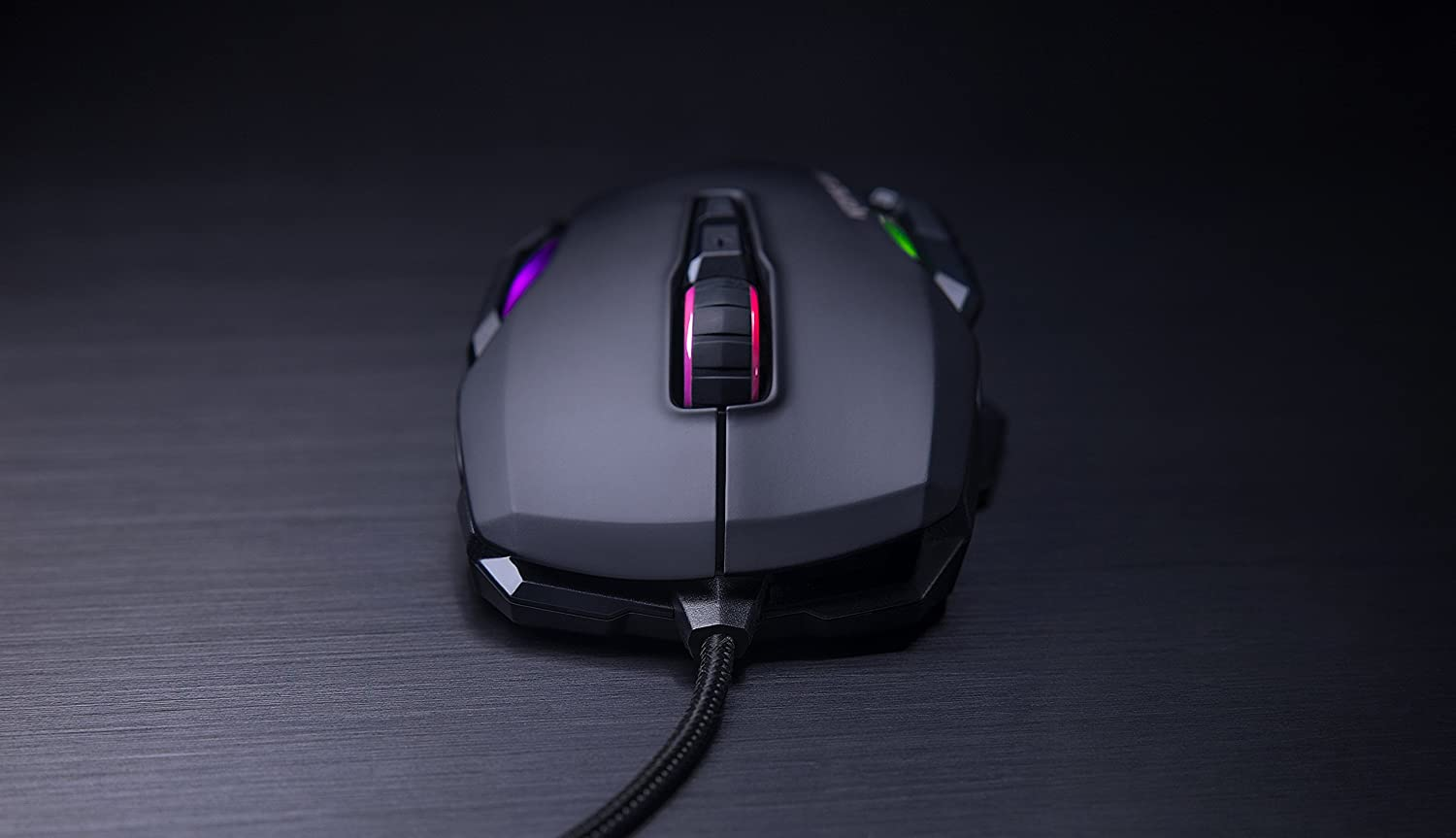 Roccat Https://Youtu.be/Mfk3Bmiiu8C Roccat® Swarm Powered – Comprehensive Driver Suite With A Striking Design And A Stunning Feature Set, The Kone Aimo Channels The Legacy Of Its Predecessor. It Boasts Refined Ergonomics With Enhanced Button Distinction, But What Truly Sets It Apart Is Its Rgba Double Lightguides Powered By The State-Of-The-Art Aimo Intelligent Lighting System. Aimo Is The Vivid Illumination Eco-System From Roccat®. Its Functionality Grows Exponentially Based On The Number Of Aimo-Enabled Devices Connected. It Also Reacts Intuitively And Organically To Your Computing Behavior. Eliminating The Need For Configuration, It Presents A State-Of-The-Art Lighting Scenario Right Out Of The Box, For A Completely Fluid, Next-Gen Experience. The Kone Aimo Features A Tri-Button Thumb Zone For A New And Even Greater Level Of Control. It Includes Two Wide Buttons Suitable For All Hand Sizes, Plus An Ergonomic Lower Button Set To Easy-Shift[+]™ By Default. Easy-Shift[+]™ Is The World-Famous Button Duplicator Technology That Lets You Assign A Secondary Function To The Mouse'S Buttons. It'S Easy To Program And Has Options For Simple Commands And Complex Macros. Roccat - ماوس ألعاب مخصص ذكي من Kone Aimo Rgba (أسود) 23 مفتاحًا قابلًا للبرمجة ، مصمم في ألمانيا
