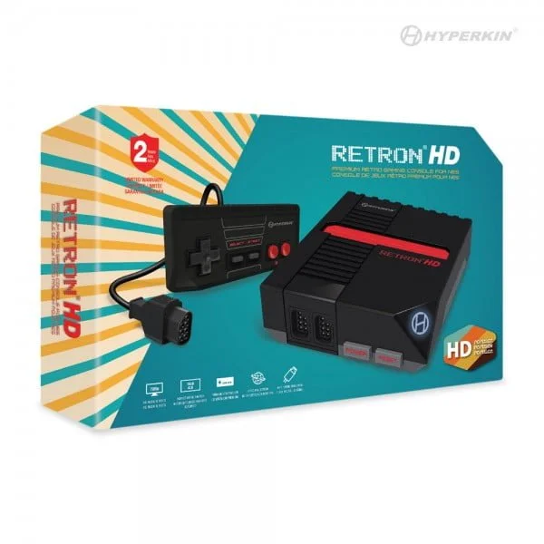 M01888 Bk Pkg 21 1985 عالية الوضوح لم تكن الألعاب ذات 8 بت جيدة أبدًا! يتوافق Retron Hd مع خراطيش Nes® (Ntsc و Pal) بدقة 720 بكسل جميلة ونقية. وحدة تحكم الألعاب Retron 1 Hd لـ Nes® (أسود) - Hyperkin (150 لعبة) وحدة تحكم الألعاب Retron 1 Hd لـ Nes® (أسود) - Hyperkin (150 لعبة)