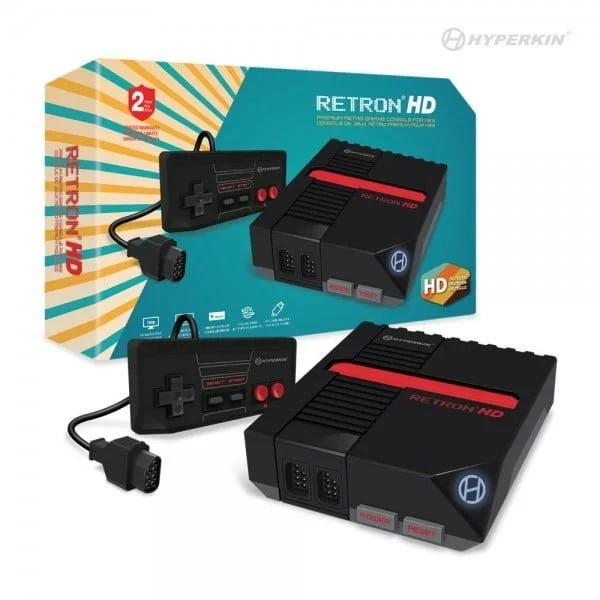M01888 Bk Pkg Product 11 1985 عالية الوضوح لم تكن الألعاب ذات 8 بت جيدة أبدًا! يتوافق Retron Hd مع خراطيش Nes® (Ntsc و Pal) بدقة 720 بكسل جميلة ونقية. وحدة تحكم الألعاب Retron 1 Hd لـ Nes® (أسود) - Hyperkin (150 لعبة) وحدة تحكم الألعاب Retron 1 Hd لـ Nes® (أسود) - Hyperkin (150 لعبة)