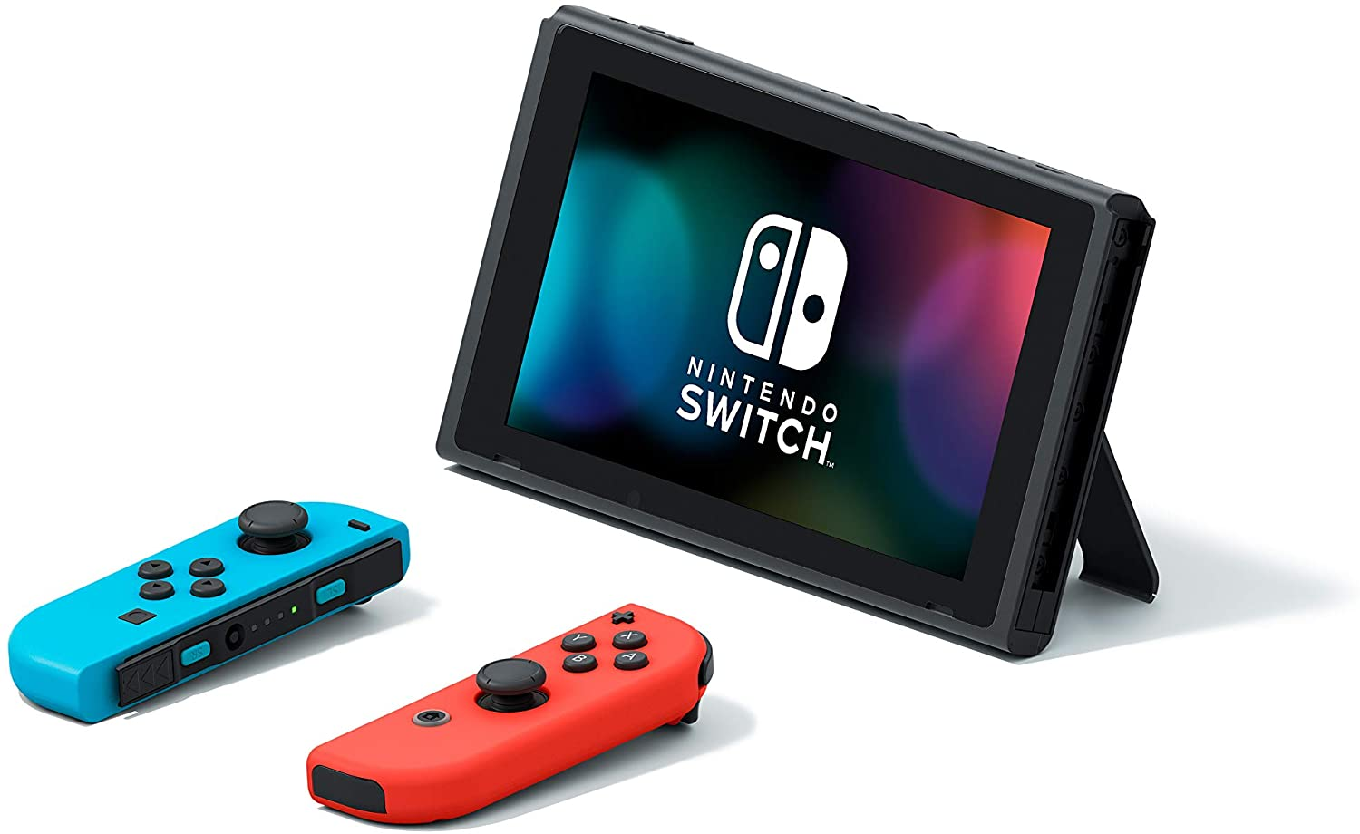Susr9Ykj Nintendo &Nbsp; Https://Youtu.be/F5Uik5Fgiai &Lt;Ul&Gt; &Lt;Li&Gt;&Lt;Span Class=&Quot;A-List-Item&Quot;&Gt;Play Your Way With The Nintendo Switch Gaming System. Whether You’re At Home Or On The Go, Solo Or With Friends, The Nintendo Switch System Is Designed To Fit Your Life. Dock Your Nintendo Switch To Enjoy Hd Gaming On Your Tv. Heading Out? Just Undock Your Console And Keep Playing In Handheld Mode &Lt;/Span&Gt;&Lt;/Li&Gt; &Lt;Li&Gt;&Lt;Span Class=&Quot;A-List-Item&Quot;&Gt; This Model Includes Battery Life Of Approximately 4.5 To 9 Hours &Lt;/Span&Gt;&Lt;/Li&Gt; &Lt;Li&Gt;&Lt;Span Class=&Quot;A-List-Item&Quot;&Gt; The Battery Life Will Depend On The Games You Play. For Instance, The Battery Will Last Approximately 5.5 Hours For The Legend Of Zelda: Breath Of The Wild (Games Sold Separately) &Lt;/Span&Gt;&Lt;/Li&Gt; &Lt;/Ul&Gt; &Nbsp; Nintendo Switch V2 With Neon Blue And Neon Red Joy‑Con 32Gb Gaming Console