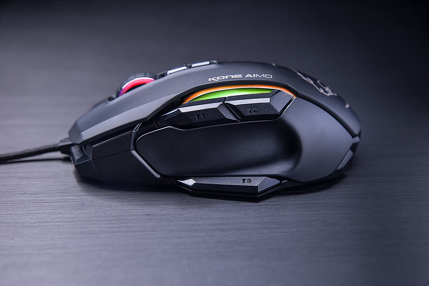 Tt76I7D6 Roccat Https://Youtu.be/Mfk3Bmiiu8C Roccat® Swarm Powered – Comprehensive Driver Suite With A Striking Design And A Stunning Feature Set, The Kone Aimo Channels The Legacy Of Its Predecessor. It Boasts Refined Ergonomics With Enhanced Button Distinction, But What Truly Sets It Apart Is Its Rgba Double Lightguides Powered By The State-Of-The-Art Aimo Intelligent Lighting System. Aimo Is The Vivid Illumination Eco-System From Roccat®. Its Functionality Grows Exponentially Based On The Number Of Aimo-Enabled Devices Connected. It Also Reacts Intuitively And Organically To Your Computing Behavior. Eliminating The Need For Configuration, It Presents A State-Of-The-Art Lighting Scenario Right Out Of The Box, For A Completely Fluid, Next-Gen Experience. The Kone Aimo Features A Tri-Button Thumb Zone For A New And Even Greater Level Of Control. It Includes Two Wide Buttons Suitable For All Hand Sizes, Plus An Ergonomic Lower Button Set To Easy-Shift[+]™ By Default. Easy-Shift[+]™ Is The World-Famous Button Duplicator Technology That Lets You Assign A Secondary Function To The Mouse'S Buttons. It'S Easy To Program And Has Options For Simple Commands And Complex Macros. Roccat - ماوس ألعاب مخصص ذكي من Kone Aimo Rgba (أسود) 23 مفتاحًا قابلًا للبرمجة ، مصمم في ألمانيا