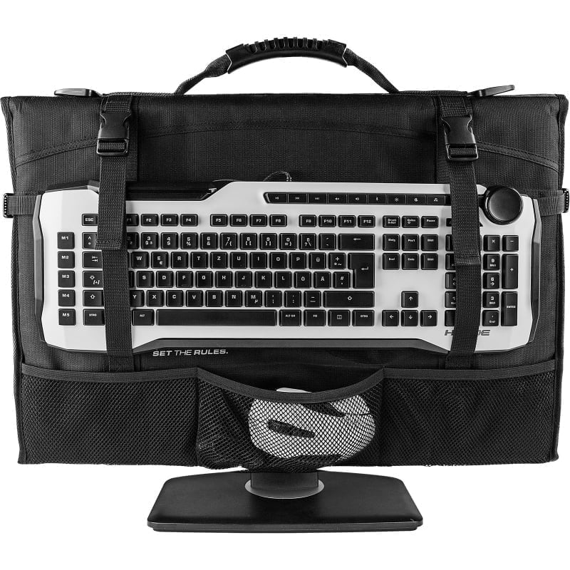 Tusko 2018 5 Roccat Pack It. Play It Are You An On-The-Go Gamer, Or Simply In Need Of Good Gear Protection? The Roccat® Tusko Is Just What You Need. Large Enough To Accommodate Your 20-24&Quot; Wide-Screen Monitor, It’s Also Got Enough Space For Your Keyboard, Mouse, And Accessories. Roccat Tusko Monitor Widescreen Bag Roccat Tusko Monitor Widescreen Bag