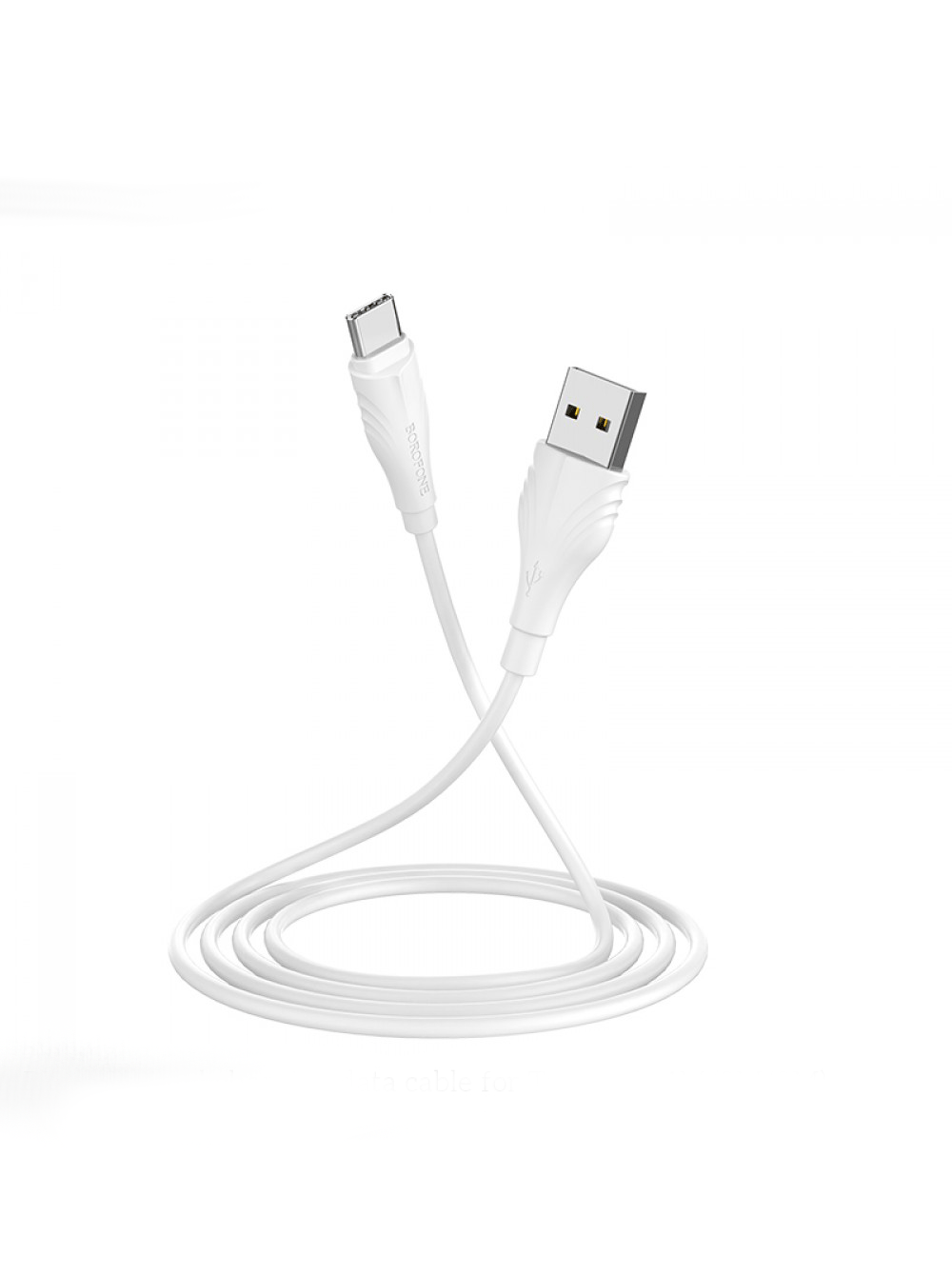 Wqwasd Hoco Borofone Usb Cable Bx18 Optimal Charging Data Cable For Type-C (L = 2M) Color: White