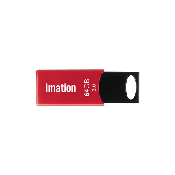 imation USB 2.0 FlashDrive 64 جيجا بايت - أحمر