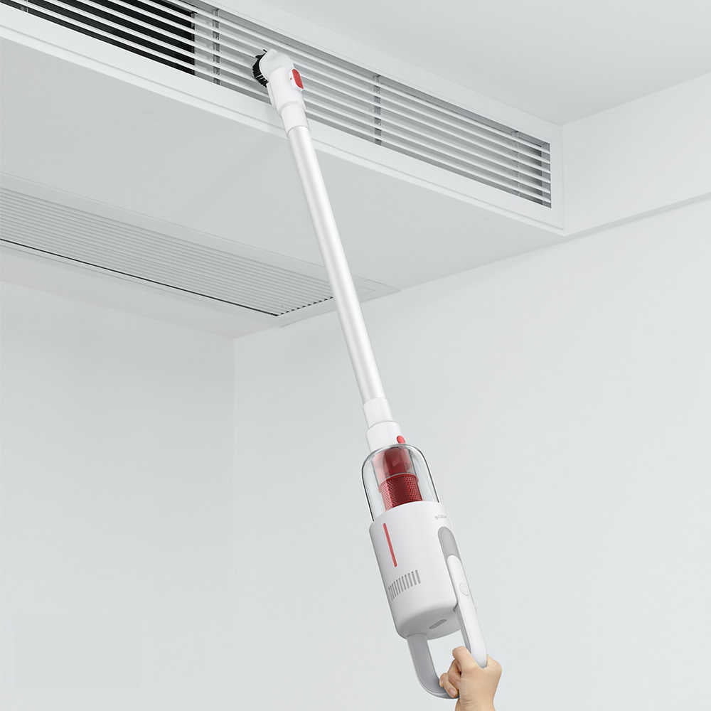 2019 New Xiaomi Deerma Vc20S Vacuum Cleaner Handheld Cordless Stick Aspirator Vacuum Cleaner 5500Pa For Home.jpg Q50 4 Xiaomi Wireless Design: You Can Clean Everywhere Without Tangling. It Has A Built-In Rechargeable Lithium-Ion Battery With Strong Endurance And Long Service Life. Two Modes Design: For Efficient And Thorough Cleaning On Different Occasions, Easy To Meet Different Needs. Multiple Brush Heads: You Can Replace The Brush Head As Needed. Practical Filtering Way: It Provides A More Efficient Cleaning Effect. Large Capacity Dust Tank: It Can Meet The Needs Of Large Area Cleaning, Convenience For Daily Use. Various Applications: Suitable For Cleaning The Floor, Sofa, Ceiling, Car, And So On. Parameter: Model: Vc20 Rated Voltage: 14.4V Rated Power: 100W Battery Capacity: 2200Mah Dust Tank Capacity: 0.6L Time Of Endurance: 30 Minutes (Standard Mode), 18 Minutes (Strong Suction Mode) Noise: 75Db And Less Suction: 5.5 Kpa And More (Strong Suction Mode) Material: Abs, Pc Xiaomi Xiaomi Deerma Vc20 Cordless Handheld Vacuum Cleaner (Design Award 2019)