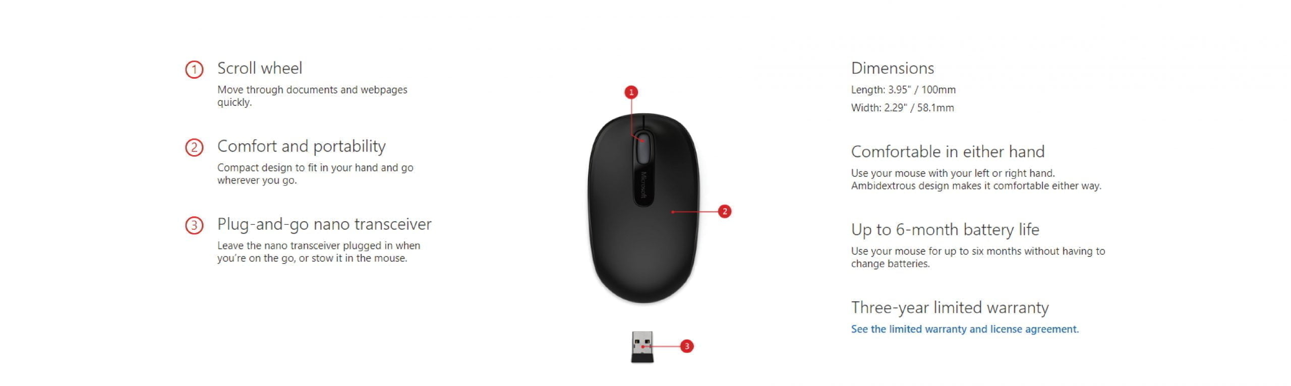 Mouse 245 08 Scaled Microsoft &Lt;Div Id=&Quot;Featurebullets_Feature_Div&Quot; Class=&Quot;Celwidget&Quot; Data-Feature-Name=&Quot;Featurebullets&Quot; Data-Cel-Widget=&Quot;Featurebullets_Feature_Div&Quot;&Gt; &Lt;Div Id=&Quot;Feature-Bullets&Quot; Class=&Quot;A-Section A-Spacing-Medium A-Spacing-Top-Small&Quot;&Gt; &Lt;Ul Class=&Quot;A-Unordered-List A-Vertical A-Spacing-Mini&Quot;&Gt; &Lt;Li&Gt;&Lt;Span Class=&Quot;A-List-Item&Quot;&Gt;Designed For Comfort And Portability&Lt;/Span&Gt;&Lt;/Li&Gt; &Lt;Li&Gt;&Lt;Span Class=&Quot;A-List-Item&Quot;&Gt;For Left Or Right Handed Use&Lt;/Span&Gt;&Lt;/Li&Gt; &Lt;Li&Gt;&Lt;Span Class=&Quot;A-List-Item&Quot;&Gt;Built-In Storage For The Nano Transceiver&Lt;/Span&Gt;&Lt;/Li&Gt; &Lt;Li&Gt;&Lt;Span Class=&Quot;A-List-Item&Quot;&Gt;Available In Multiple Colors&Lt;/Span&Gt;&Lt;/Li&Gt; &Lt;Li&Gt;&Lt;Span Class=&Quot;A-List-Item&Quot;&Gt;Aa Batteries Required (Best With Polaroid Aa Batteries)&Lt;/Span&Gt;&Lt;/Li&Gt; &Lt;/Ul&Gt; Https://Www.youtube.com/Watch?V=Ace_Evg1-Tq &Lt;/Div&Gt; &Lt;/Div&Gt; Microsoft Wireless Mobile Mouse 1850 - Black Microsoft Wireless Mobile Mouse 1850 - Black