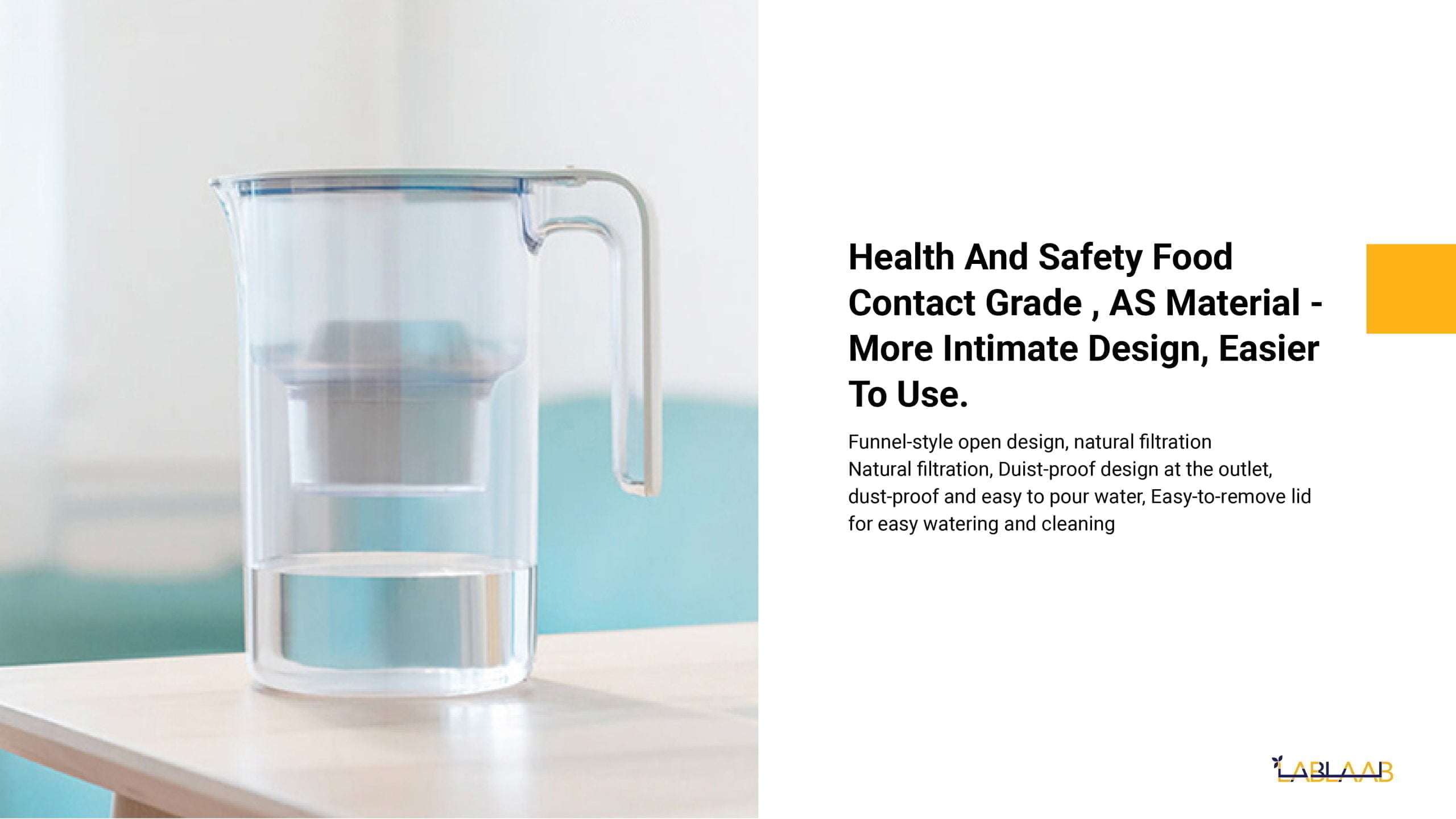 Xiaomi Mi Home Water Filter Pitcher 04 Scaled Xiaomi Xiaomi Mi Home Water Filter Pitcher Easy To Remove The Lid, Funnel Open Design, Dust-Proof Spout &Nbsp; Xiaomi Xiaomi Mi Home Water Filter Pitcher