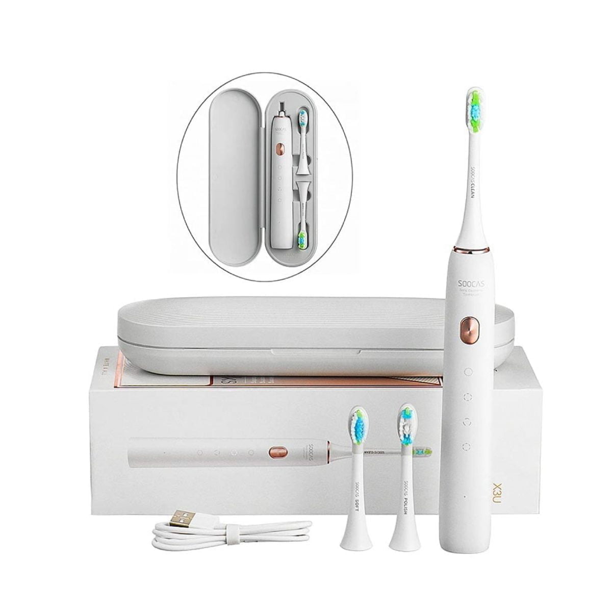 Waswhite 03 Scaled Xiaomi Xiaomi Toothbrush Soocare X3U, Soocas Upgraded Electric Sonic Vibration Waterproof Lightning-Fast Charging 2020 Newest Version [Video Width=&Quot;1280&Quot; Height=&Quot;720&Quot; Mp4=&Quot;Https://Lablaab.com/Wp-Content/Uploads/2020/05/Khn4Gzxy4Rcnwtethdd__Hd.mp4&Quot;][/Video] Soocas X3U Sonic Toothbrush Electric (White) 2020 Model