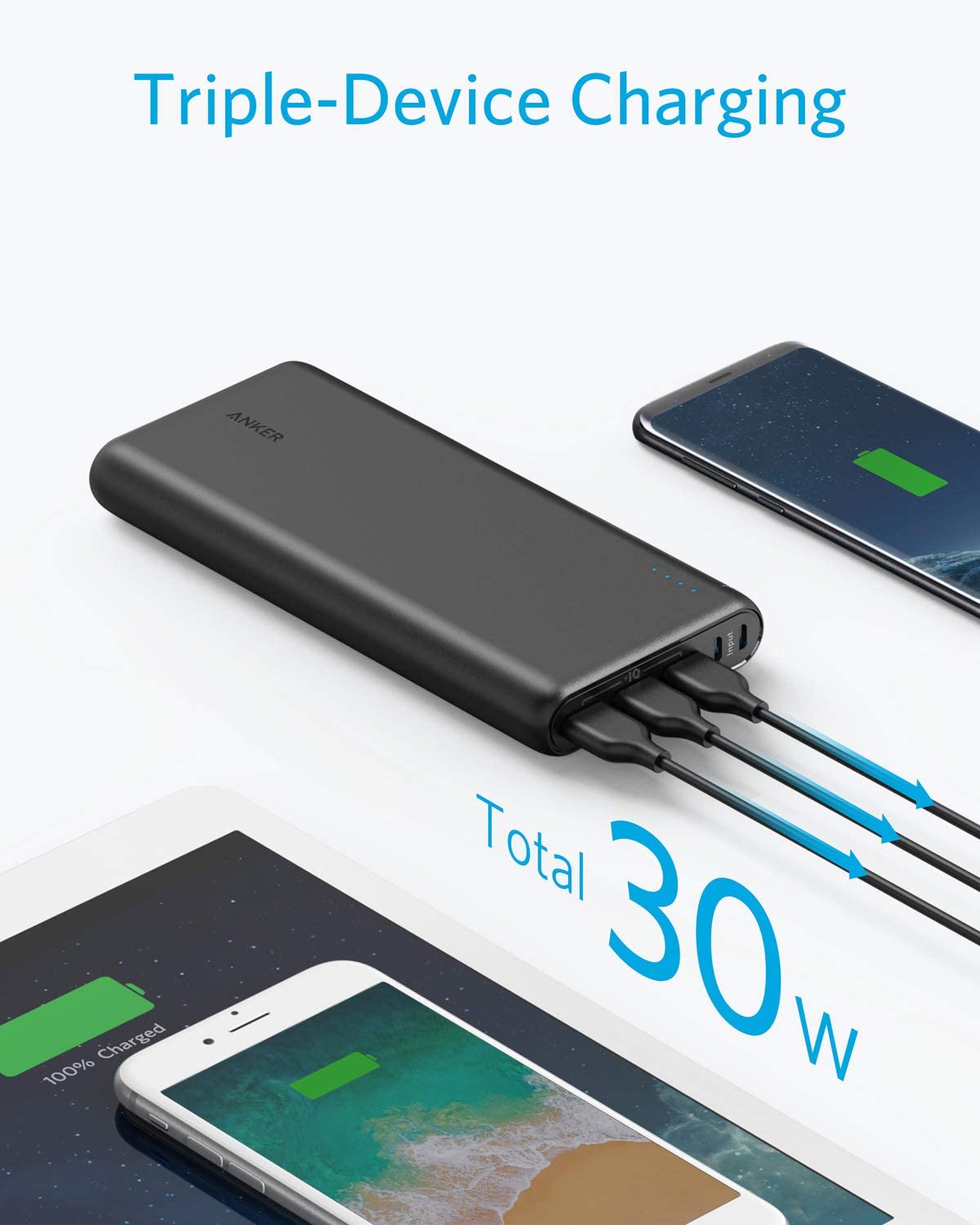 61Hrt5W9 Pl. Ac Sl1500 Anker &Lt;H1&Gt;Anker Astro Powercore 26800Ah&Lt;/H1&Gt; &Lt;Ul&Gt; &Lt;Li&Gt;The Anker Advantage: Join The 50 Million+ Powered By Our Leading Technology.&Lt;/Li&Gt; &Lt;Li&Gt;Colossal Capacity: 26800Mah Of Power Charges Most Phones Over 6 Times, Tablets At Least 2 Times, And Any Other Usb Device Multiple Times.&Lt;/Li&Gt; &Lt;Li&Gt;High-Speed Charging: 3 Usb Output Ports Equipped With Anker'S Poweriq And Voltage Boost Technology Ensure High-Speed Charging For Three Devices—Simultaneously (Not Compatible With Qualcomm Quick Charge).&Lt;/Li&Gt; &Lt;Li&Gt;Recharge 2X Faster: Dual Micro Usb (20W) Input Offers Recharge Speeds Up To Twice As Fast As Standard Portable Chargers—A Full Recharge Takes Just Over 6 Hours While Using Both Input Ports (Wall Charger Not Included).&Lt;/Li&Gt; &Lt;Li&Gt;What You Get: Power Core 26800, 2X Micro Usb Cable, Travel Pouch, Welcome Guide, Anker Worry-Free 18-Month, And Friendly Customer Service. Usb-C Cable And Lightning Cable For Iphone/ Ipad Sold Separately.&Lt;/Li&Gt; &Lt;/Ul&Gt; [Video Width=&Quot;720&Quot; Height=&Quot;404&Quot; Mp4=&Quot;Https://Lablaab.com/Wp-Content/Uploads/2020/06/C1S5Otzqjws.mp4&Quot;][/Video] Anker Astro Powercore 26800Ah Anker Astro Powercore 26800Ah