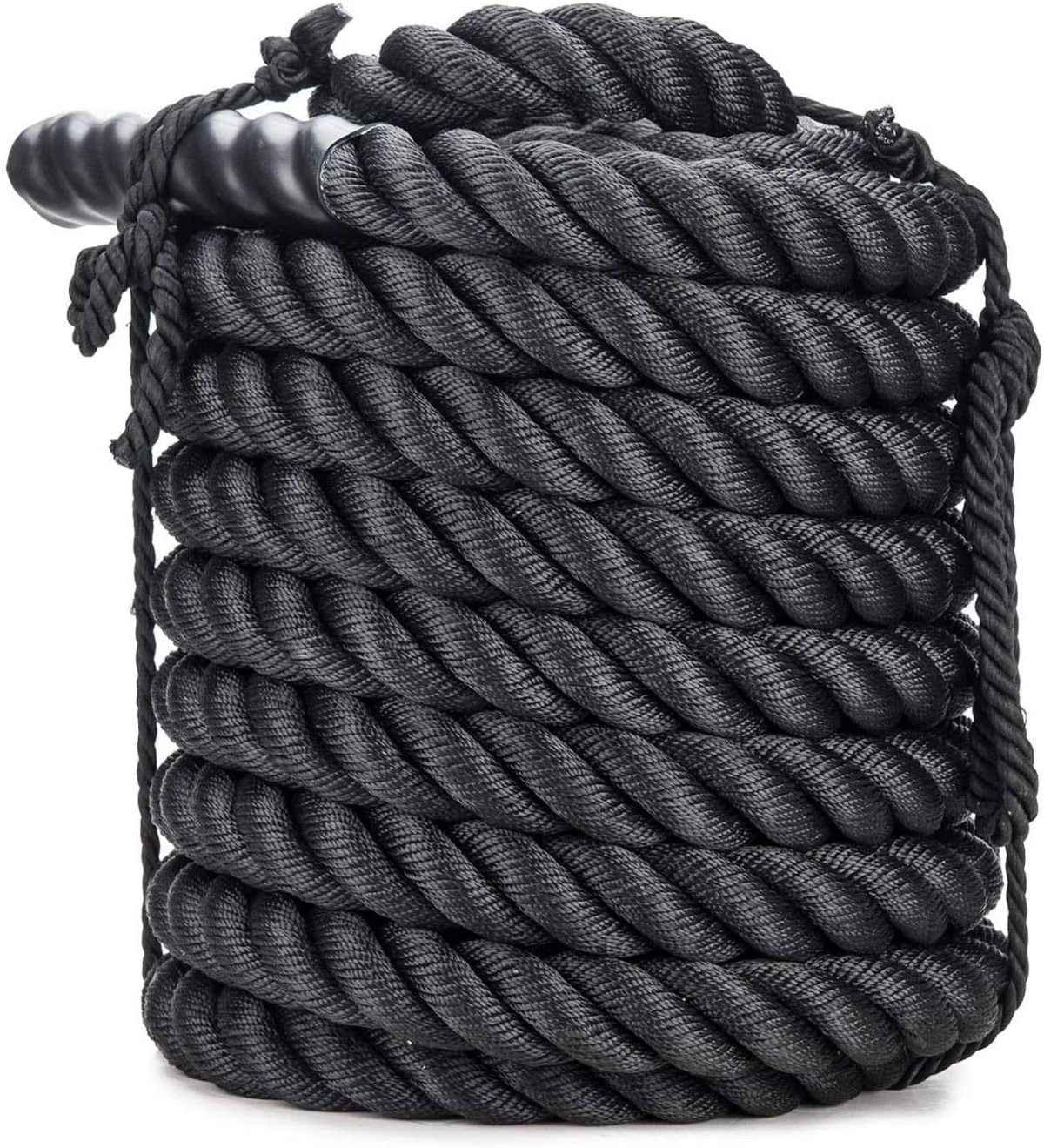 81Lr1I89Eml. Ac Sl1442 Proffessional Battle Rope 15Mtr. X Dia 50Mm Heavy Duty Fitness Ropes Strength Core Training For Strength And Conditioning Workouts Rope Black Gym Professional Battle Rope Gym Professional Battle Rope