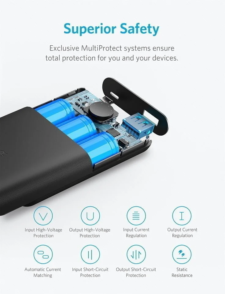 A1230011 Td04 &Lt;Ul&Gt; &Lt;Li&Gt;Poweriq 2.0: Brand-New Exclusive Technology. Intelligently Identifies Your Device To Deliver The Fastest Possible Charge.&Lt;/Li&Gt; &Lt;Li&Gt;Sleek And Compact: Designed With Optimal Portability In Mind. Slips Easily In And Out Of A Purse, Pocket, Or Bag.&Lt;/Li&Gt; &Lt;Li&Gt;Rapid Recharge: Top Up The Battery In As Little As 4 Hours With A Quick Charge Charger. Output (Poweriq 2.0): 5-9V=2A, 9-12V=1.5A, Max Input: 5-9V=2A.&Lt;/Li&Gt; &Lt;Li&Gt;What You Get: Anker Powercore Ii 10000 Portable Charger, Micro Usb Cable (Usb-C And Lightning Cables Sold Separately), Welcome Guide, Anker Worry-Free 18-Month Warranty, And Friendly Customer Service.&Lt;/Li&Gt; &Lt;/Ul&Gt; Anker Anker Powercore Ii 10000, Ultra-Compact
