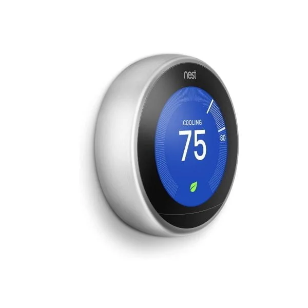 Google Nest Learning Smart Wifi Thermostat Stainless Steel T3007ES