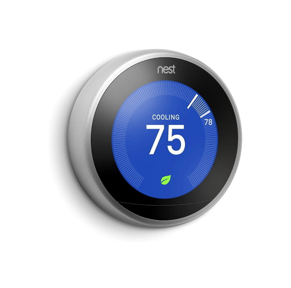 Google Nest Learning Smart Wifi Thermostat 3Rd Gen - T3007Es Stainless Steel