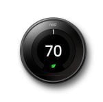Google Nest Learning Smart Wifi Thermostat 3rd gen - T3018US Mirror Black