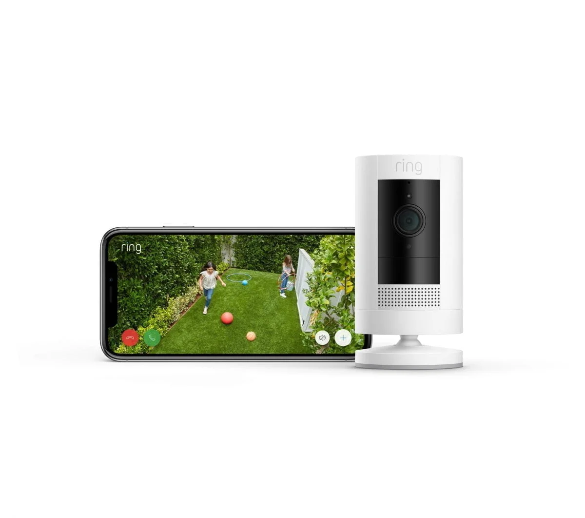 Lockup Cam Cocoa Battery Fv Cs Iphone X Kids Eu Scaled Ring Https://Youtu.be/Sdouokk6Eyk Add Security Inside Or Out With A Versatile Camera That Goes Almost Anywhere. Ring Stick Up Cam Battery Is An Indoor/Outdoor Camera That Sends Notifications To Your Phone And Tablet Whenever Motion Is Detected. Answer The Notification, And You Can See, Hear, And Speak To People On Camera From Anywhere. Place It On A Flat Surface So You Can Move It When You Need To. Or Mount It To A Wall For More Permanent Placement. With Ring Stick Up Cam Battery, You’ll Always Be Connected To Home So You Can See What’s Happening At Any Time. One Year Manufacturer Warranty Ring Ring Indoor/Outdoor 1080Hd Security Battery Cam With Two Way Talk