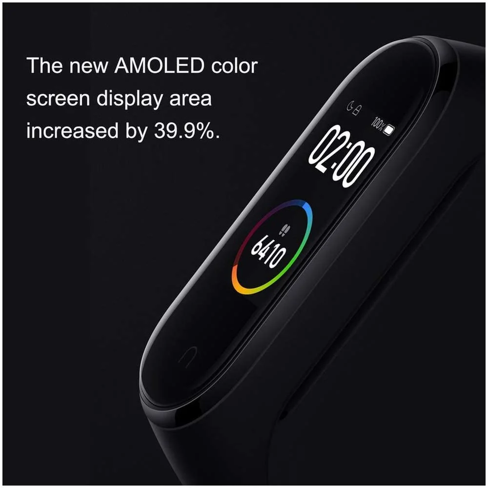 51Hzx1Plcl. Ac Sl1000 Https://Youtu.be/O84-0H2Otwo Mi Band 4 Mi Band 4 Smart Bracelet Global Version - Black