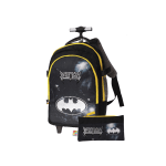 The trolley bag is a reliable companion for your journey. The trolley features main zip compartment to keep your child's belonging or school items. The trolley has comfortable handle on the top. The fine quality material and printing makes it durable and stylish option. It is easy to zip and unzip with smooth zippers and pullers. The wheels on the bottom make it easy to drag. Wipe with a clean and dry cloth. Adorable Batman print backpack for your little one
Perfect for school, picnic and more
Offers plenty of space to store kid's essentials