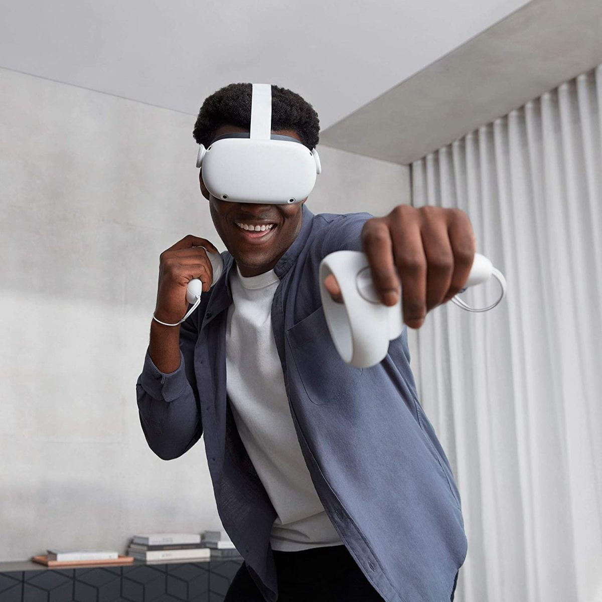 Oculus &Lt;H1&Gt;Oculus Quest 2 128 Gb Advanced All-In-One Virtual Reality Headset&Lt;/H1&Gt; Https://Youtu.be/Atvgl9Wojsm &Lt;Ul Class=&Quot;A-Unordered-List A-Vertical A-Spacing-Mini&Quot;&Gt; &Lt;Li&Gt;&Lt;Span Class=&Quot;A-List-Item&Quot;&Gt;Voltage: 100-240 V&Lt;/Span&Gt;&Lt;/Li&Gt; &Lt;Li&Gt;&Lt;Span Class=&Quot;A-List-Item&Quot;&Gt;Next-Level Hardware - Make Every Move Count With A Blazing-Fast Processor And Our Highest-Resolution Display&Lt;/Span&Gt;&Lt;/Li&Gt; &Lt;Li&Gt;&Lt;Span Class=&Quot;A-List-Item&Quot;&Gt;All-In-One Gaming - With Backward Compatibility, You Can Explore New Titles And Old Favorites In The Expansive Quest Content Library&Lt;/Span&Gt;&Lt;/Li&Gt; &Lt;Li&Gt;&Lt;Span Class=&Quot;A-List-Item&Quot;&Gt;Immersive Entertainment - Get The Best Seat In The House To Live Concerts, Groundbreaking Films, Exclusive Events And More&Lt;/Span&Gt;&Lt;/Li&Gt; &Lt;Li&Gt;&Lt;Span Class=&Quot;A-List-Item&Quot;&Gt;Easy Setup - Just Open The Box, Set Up With The Smartphone App And Jump Into Vr. No Pc Or Console Needed. Requires Wireless Internet Access And The Oculus App (Free Download) To Set Up Device Premium Display - Catch Every Detail With A Stunning Display That Features 50% More Pixels Than The Original Quest Ultimate Control - Redesigned Oculus Touch Controllers Transport Your Movements Directly Into Vr With Intuitive Controls Pc Vr Compatible - Step Into Incredible Oculus Rift Titles By Connecting An Oculus Link Cable To A Compatible Gaming Pc. Oculus Link Cable Sold Separately 3D Cinematic Sound - Hear In All Directions With Built-In Speakers That Deliver Cinematic 3D Positional Audio&Lt;/Span&Gt;&Lt;/Li&Gt; &Lt;/Ul&Gt; &Nbsp; Oculus Quest Meta Quest 2 128 Gb Advanced All-In-One Virtual Reality Headset