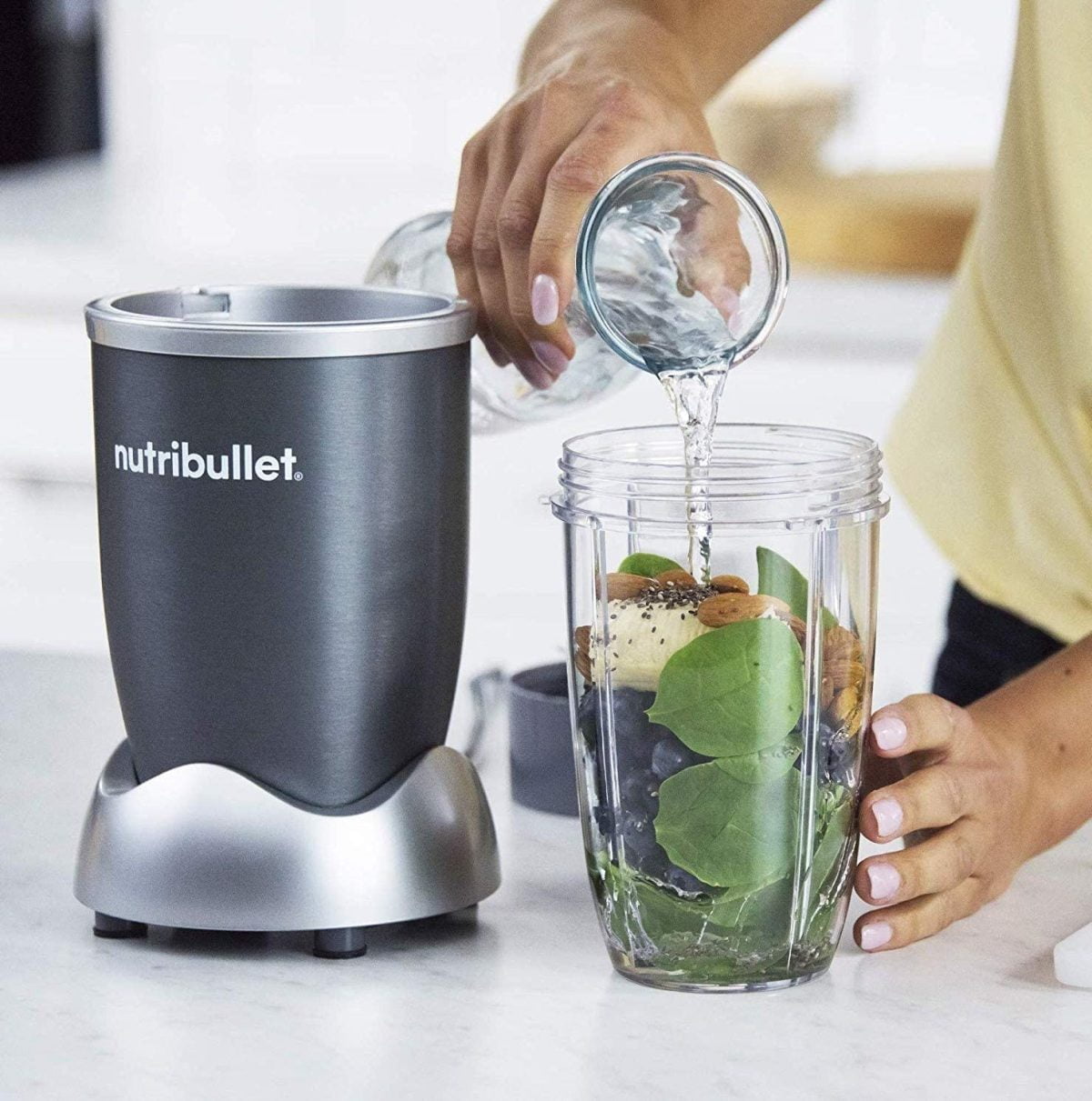 81Rjehjupol. Ac Sl1492 Nutribullet &Lt;Ul Class=&Quot;A-Unordered-List A-Vertical A-Spacing-Mini&Quot;&Gt; &Lt;Li&Gt;&Lt;Span Class=&Quot;A-List-Item&Quot;&Gt;Meet The Most Popular Nutribullet, Our Compact-Yet-Powerful Personal Blender. You Choose What Goes In To Get The Most Out Of Every Ingredient, Every Day.&Lt;/Span&Gt;&Lt;/Li&Gt; &Lt;Li&Gt;&Lt;Span Class=&Quot;A-List-Item&Quot;&Gt;The Nutribullet Is The Fastest, Easiest Solution For Making Nutrient-Packed Smoothies. Load It Up With Your Favorite Whole Foods Like Nuts, Berries, And Spinach, Then Push, Twist, And Blend Your Way To A Healthier Lifestyle.&Lt;/Span&Gt;&Lt;/Li&Gt; &Lt;Li&Gt;&Lt;Span Class=&Quot;A-List-Item&Quot;&Gt;Powerful 600-Watt Motor And Refined Nutrient-Extraction Blades Blend Whole Foods Into Liquid Fuel For Your Body - In Seconds.&Lt;/Span&Gt;&Lt;/Li&Gt; &Lt;Li&Gt;&Lt;Span Class=&Quot;A-List-Item&Quot;&Gt;Hassle-Free Cleaning - Simply Twist Off The Blade, Rinse With Soap And Water, And Put The Cups In The Top Rack Of The Dishwasher.&Lt;/Span&Gt;&Lt;/Li&Gt; &Lt;Li&Gt;&Lt;Span Class=&Quot;A-List-Item&Quot;&Gt;What You Get: (1) 600 Watt Motor Base, (1) Extractor Blade, (1) 700Ml Cup, (1) 500Ml Cup, (1) Lip Ring With Handle, (1) Solid Lid, (1) User Guide, (1) Recipe Book. 2 Years Brand Warranty&Lt;/Span&Gt;&Lt;/Li&Gt; &Lt;/Ul&Gt; Nutribullet Nutribullet 600 Watts, 8 Piece Set, Multi-Function High Speed Blender, Mixer System With Nutrient Extractor, Smoothie Maker, Gray