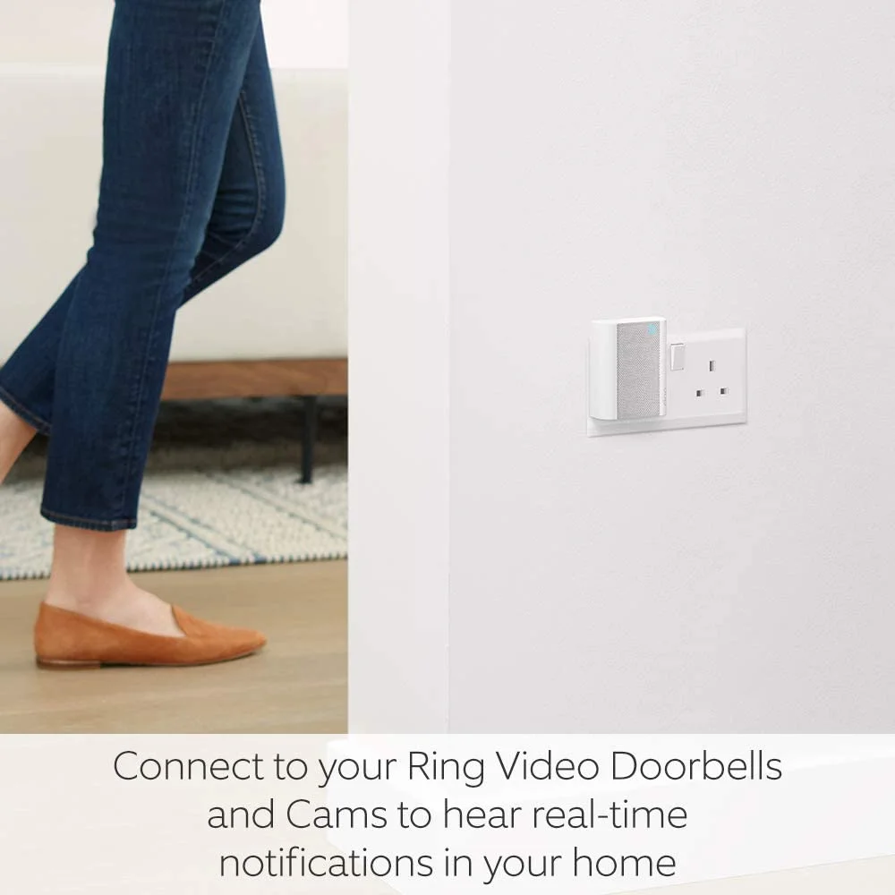 51Kyosj34Dl. Ac Sl1000 Ring &Lt;Div Class=&Quot;Product-Single__Description Rte&Quot;&Gt; Hear Notifications Anywhere In Your Home When Someone Presses Your Doorbell Or Motion Is Detected. Plug Into Standard Wall Outlets And Connect Ring Chime To All Your Ring Doorbells And Cameras. &Lt;/Div&Gt; &Lt;Ul&Gt; &Lt;Li&Gt;&Lt;Span Class=&Quot;A-List-Item&Quot;&Gt;Bring Flexibility, Convenience, And Peace Of Mind To Your Home With Chime, A Chime Box That Connects To Your Existing Ring Doorbells And Cams. &Lt;/Span&Gt;&Lt;/Li&Gt; &Lt;Li&Gt;&Lt;Span Class=&Quot;A-List-Item&Quot;&Gt; Hear Real-Time Notifications When Motion Is Triggered, Or When Someone Presses Your Ring Video Doorbell. &Lt;/Span&Gt;&Lt;/Li&Gt; &Lt;Li&Gt;&Lt;Span Class=&Quot;A-List-Item&Quot;&Gt; Easily Set It Up By Plugging It Into A Standard Power Socket And Connecting Via Wi-Fi. &Lt;/Span&Gt;&Lt;/Li&Gt; &Lt;Li&Gt;&Lt;Span Class=&Quot;A-List-Item&Quot;&Gt; Choose From A Variety Of Chime Tones, Adjust The Volume To Your Ideal Setting, And Turn On Do Not Disturb Mode, All From The Ring App. &Lt;/Span&Gt;&Lt;/Li&Gt; &Lt;Li&Gt;&Lt;Span Class=&Quot;A-List-Item&Quot;&Gt; Connectivity: 802.11 B/G/N, Wi-Fi Connection 2.4 Ghz. &Lt;/Span&Gt;&Lt;/Li&Gt; &Lt;/Ul&Gt; &Lt;Pre&Gt;Lablaab.com Uae Ring Official Reseller One Year Manufacturer Warranty&Lt;/Pre&Gt; Ring Chime Ring Chime, White